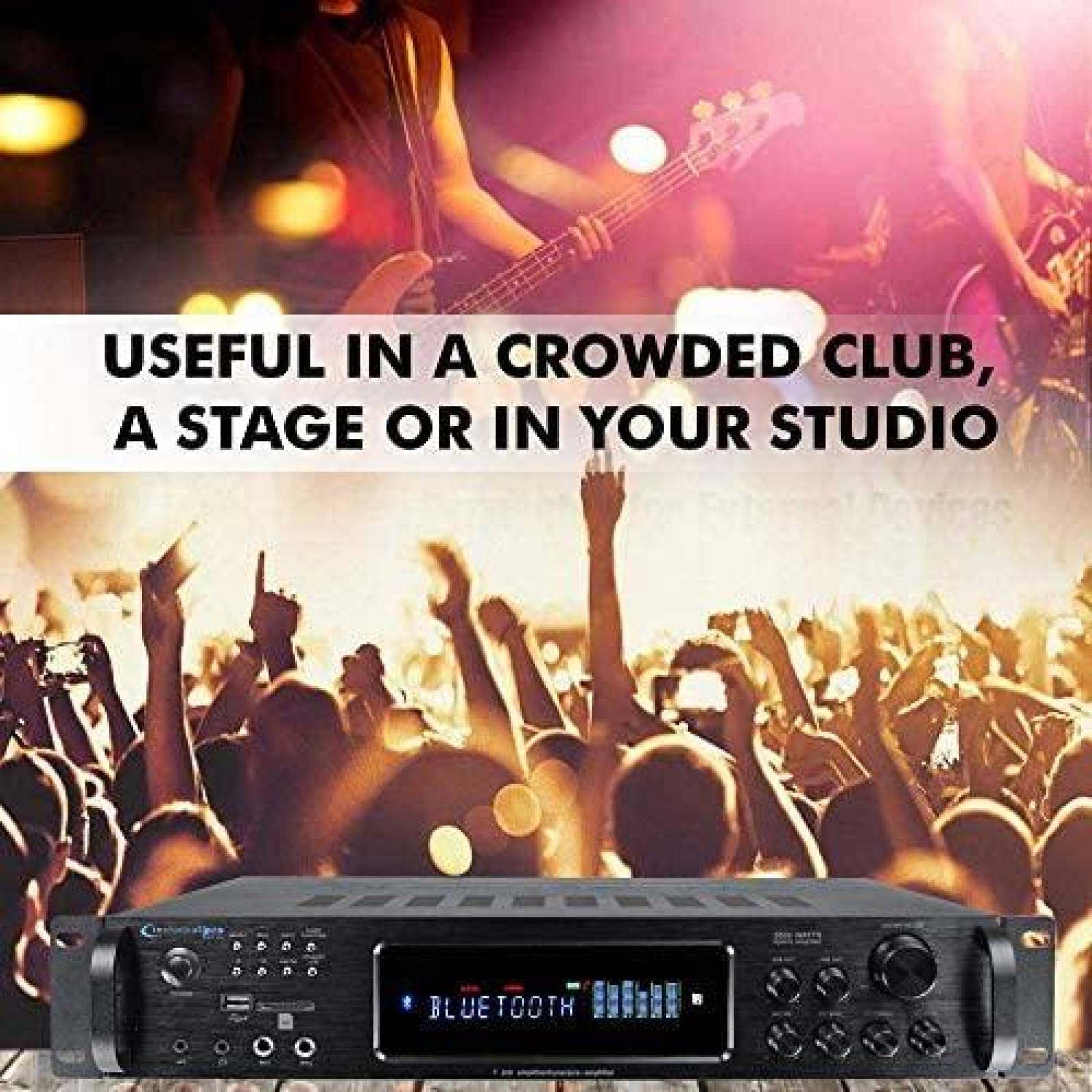 Amplificador Technical Pro 3500 Watts USB/SD -Negro