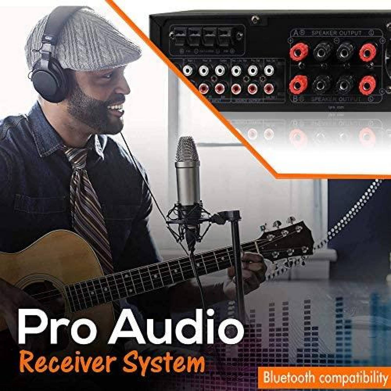 Amplificador Technical Pro 3500 Watts USB/SD -Negro