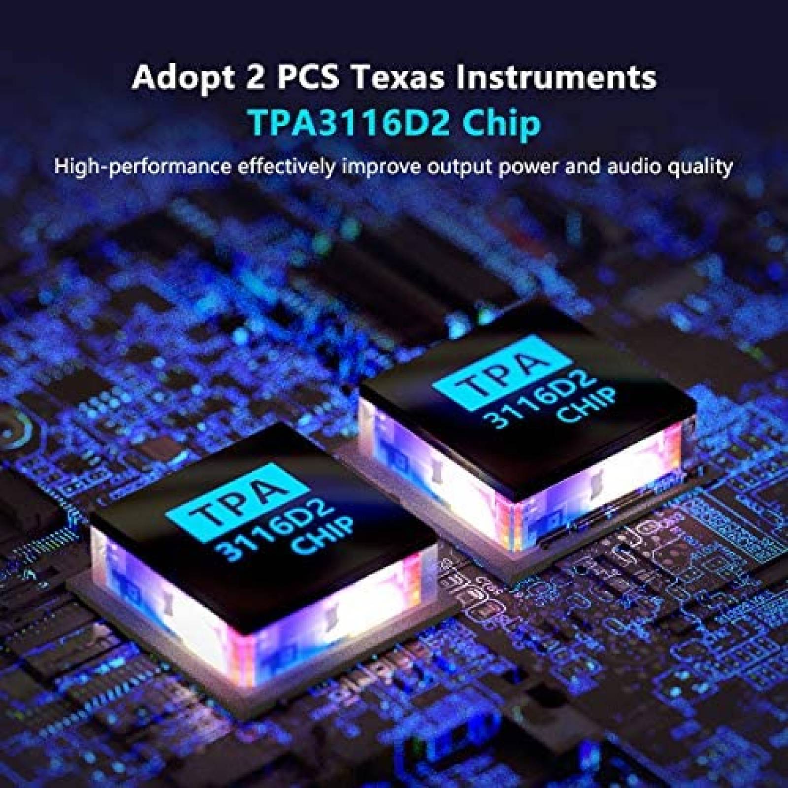 Amplificador Fosi Audio BT30D 50-200 Watt 2.1CH -Negro