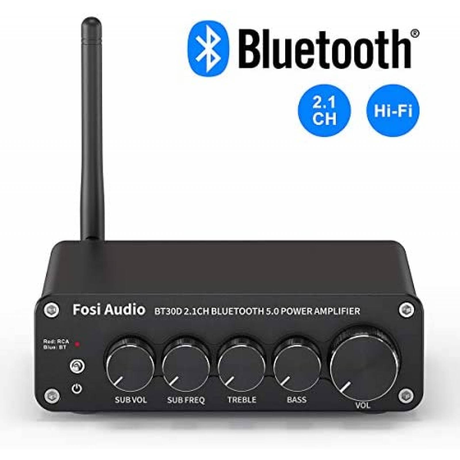 Amplificador Fosi Audio BT30D 50-200 Watt 2.1CH -Negro