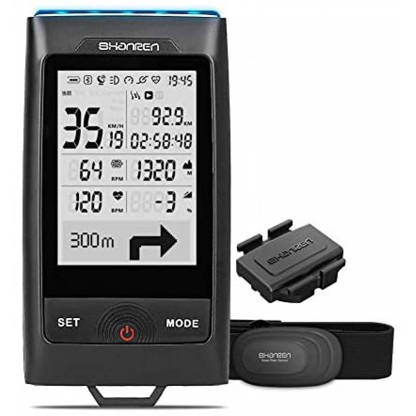 Computadora Para Bicicleta SHANREN Di-Pro GPS Velocimetro