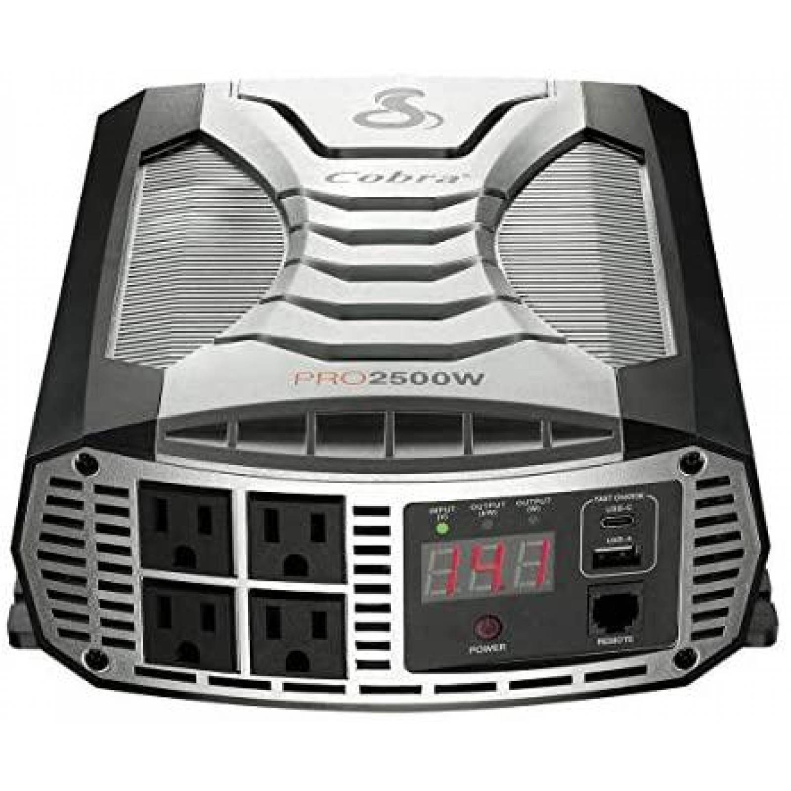 Inversor de Corriente Portatil Cobra CPI2500W -Plateado