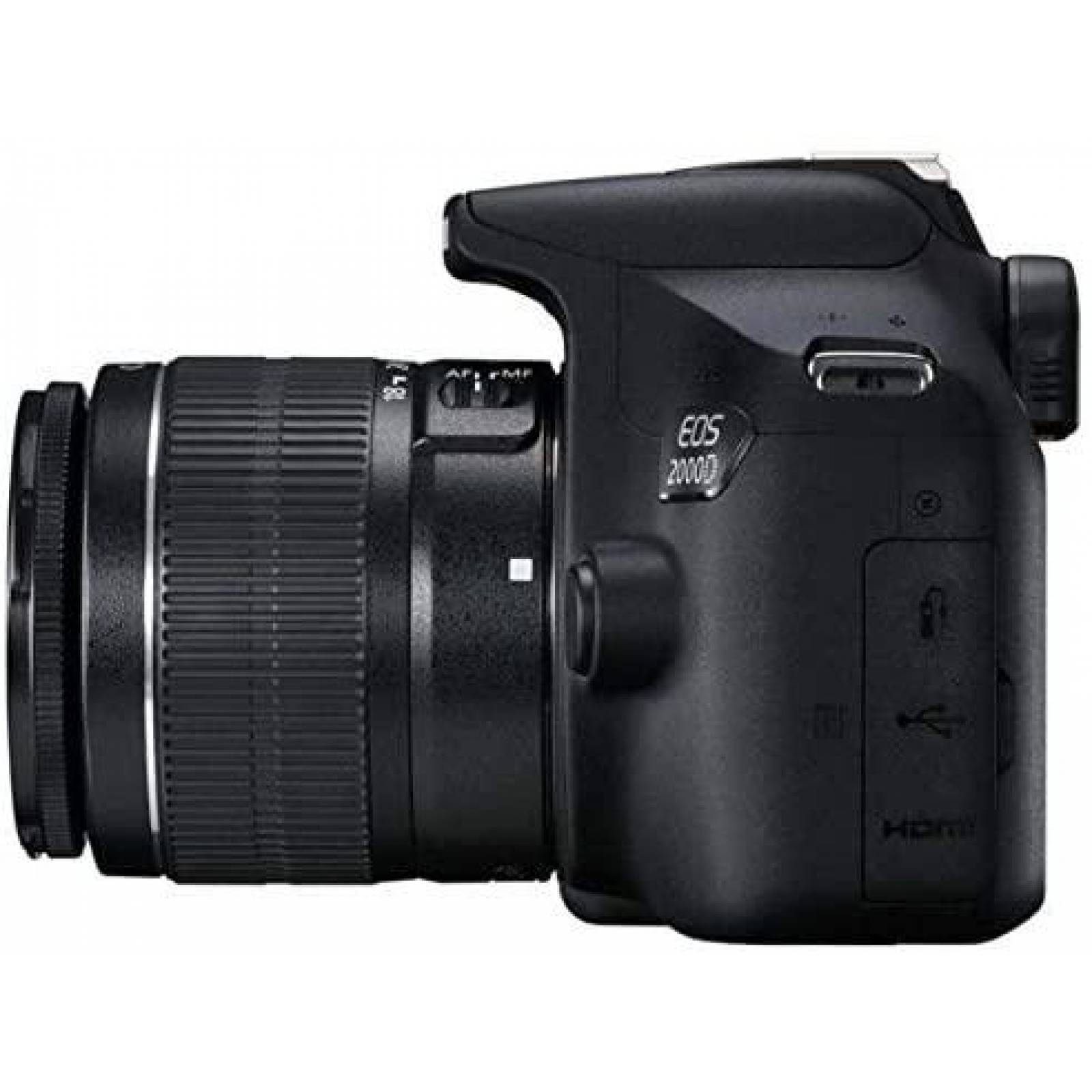 Camara Digital Canon EOS 2000D para DSLR 18-55mm -Negro