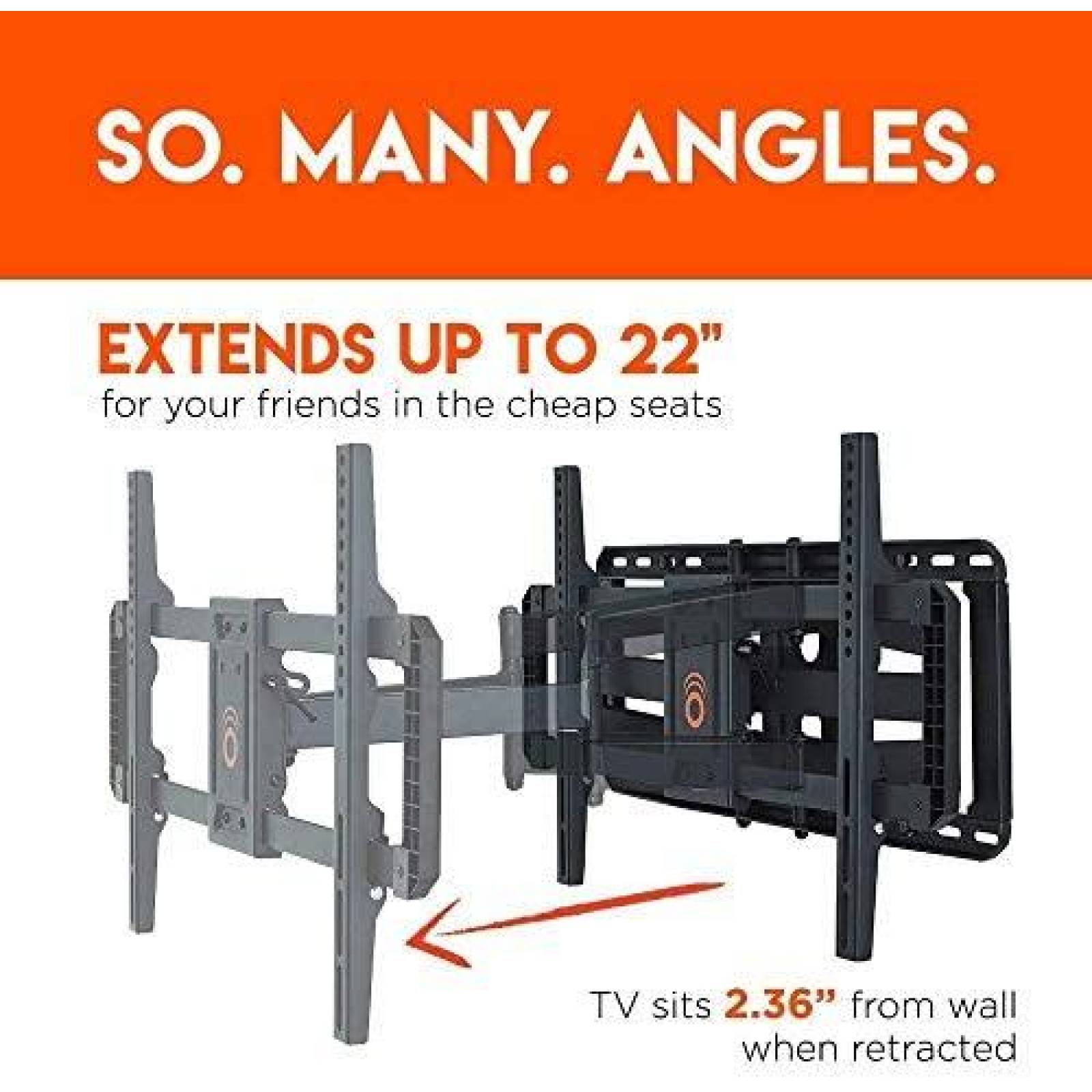 Soporte para Television ECHOGEAR EGLF2 Mas de 90'' -Negro