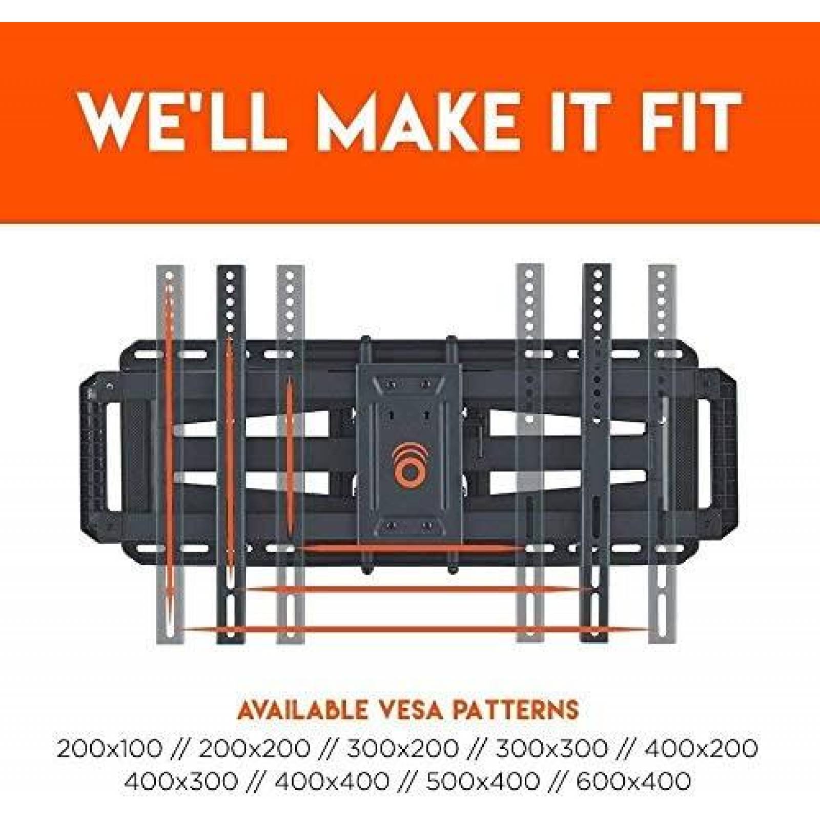 Soporte para Television ECHOGEAR EGLF2 Mas de 90'' -Negro