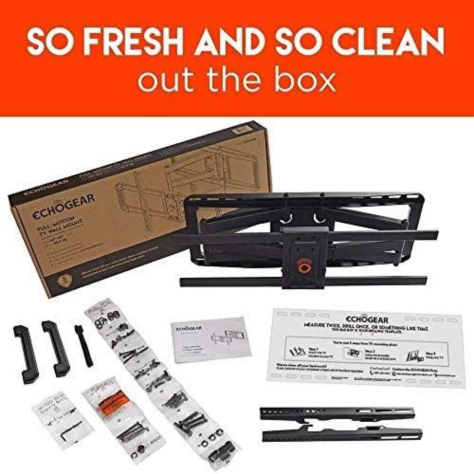 Soporte para Television ECHOGEAR EGLF2 Mas de 90'' -Negro