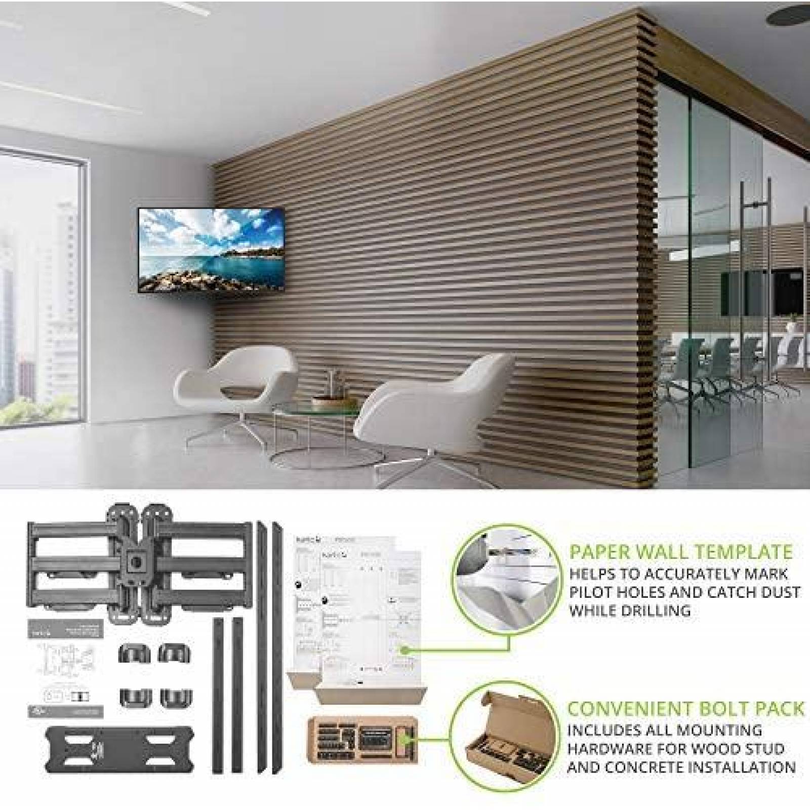 Soporte para televisor Kanto PDC650 para tv de 37" a 70"