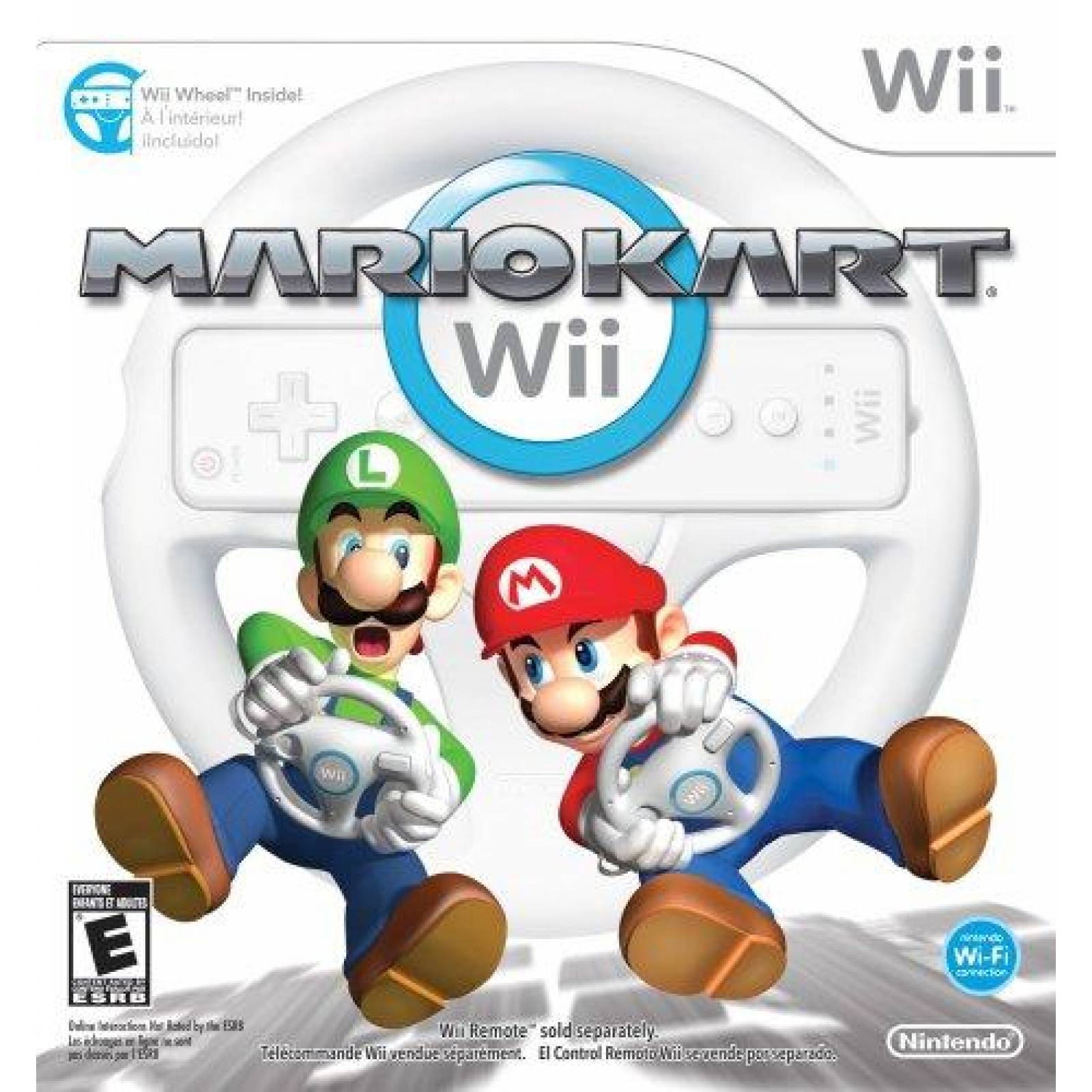 Videojuego Nintendo Mario Kart Wii con Volante -Blanco