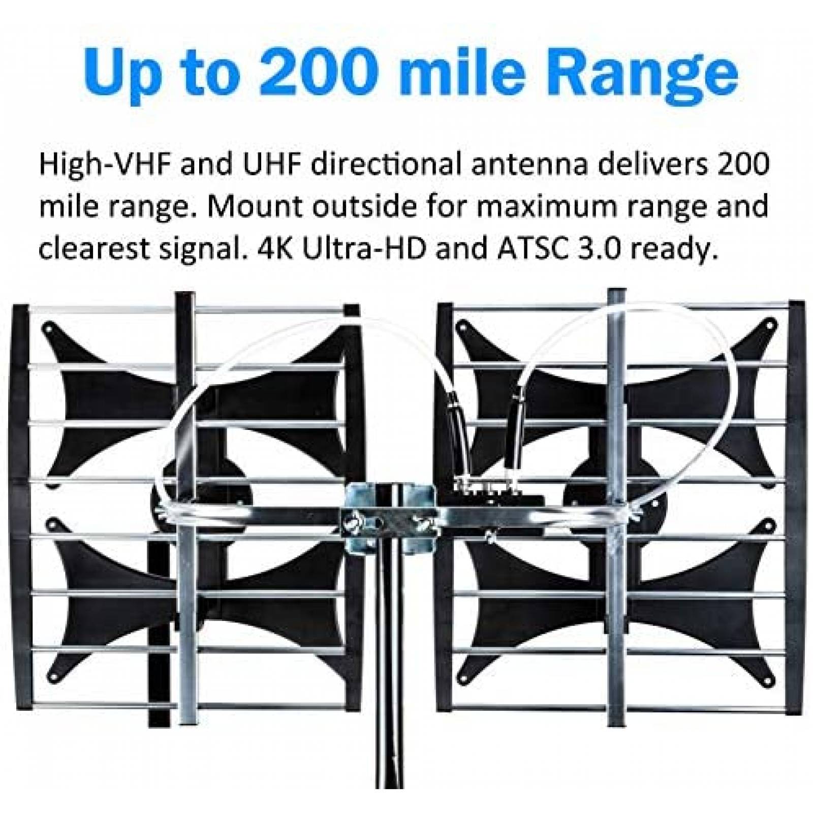 Antena Five Star 2021 4V HDTV 1080P exterior -Negro