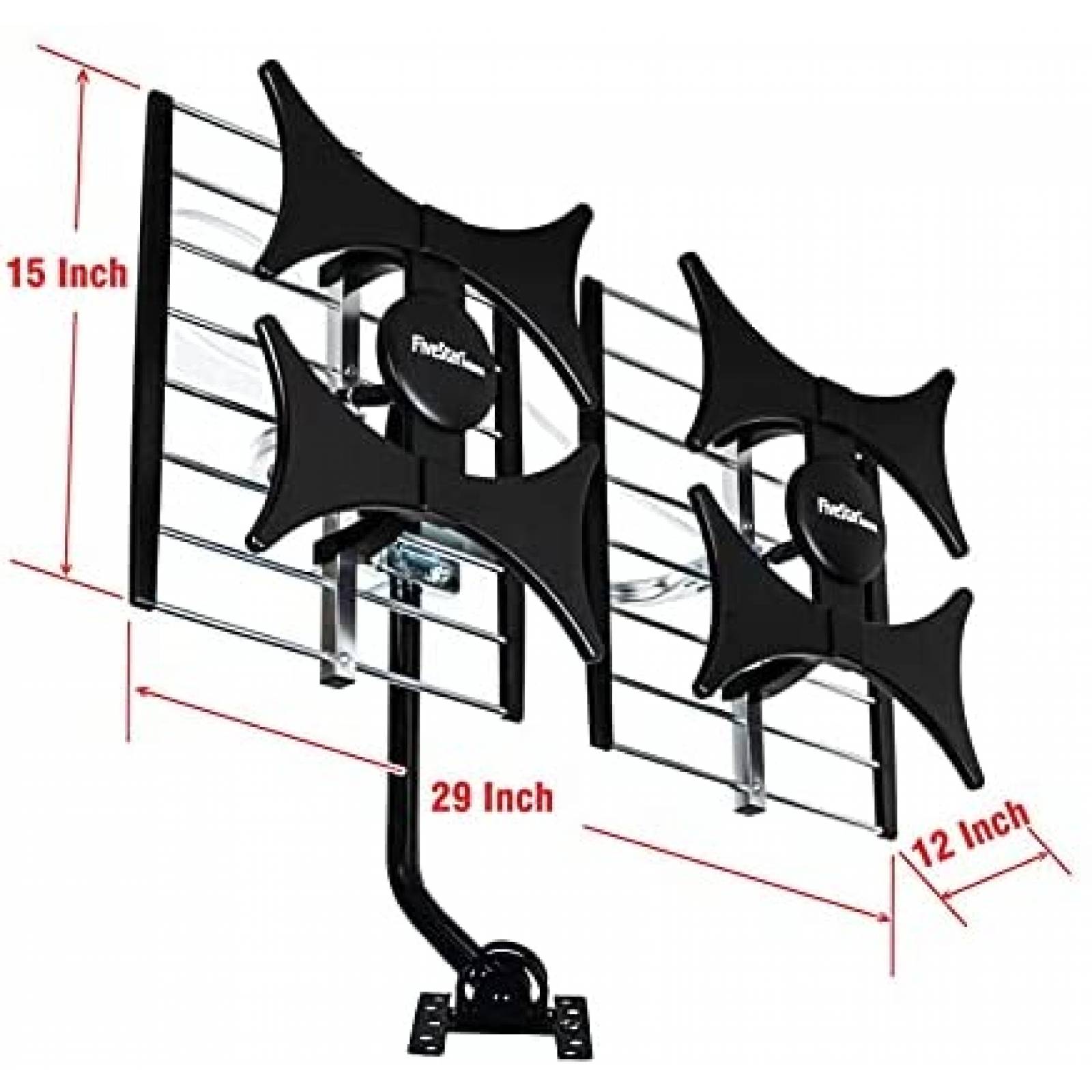 Antena Five Star 2021 4V HDTV 1080P exterior -Negro