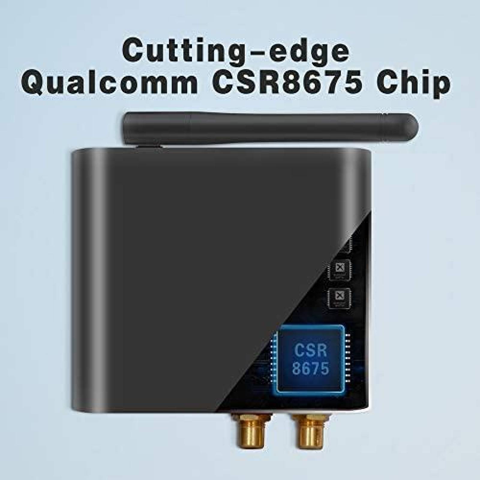 Receptor AKSONIC Adaptador Inalambrico para Bocinas -Negro