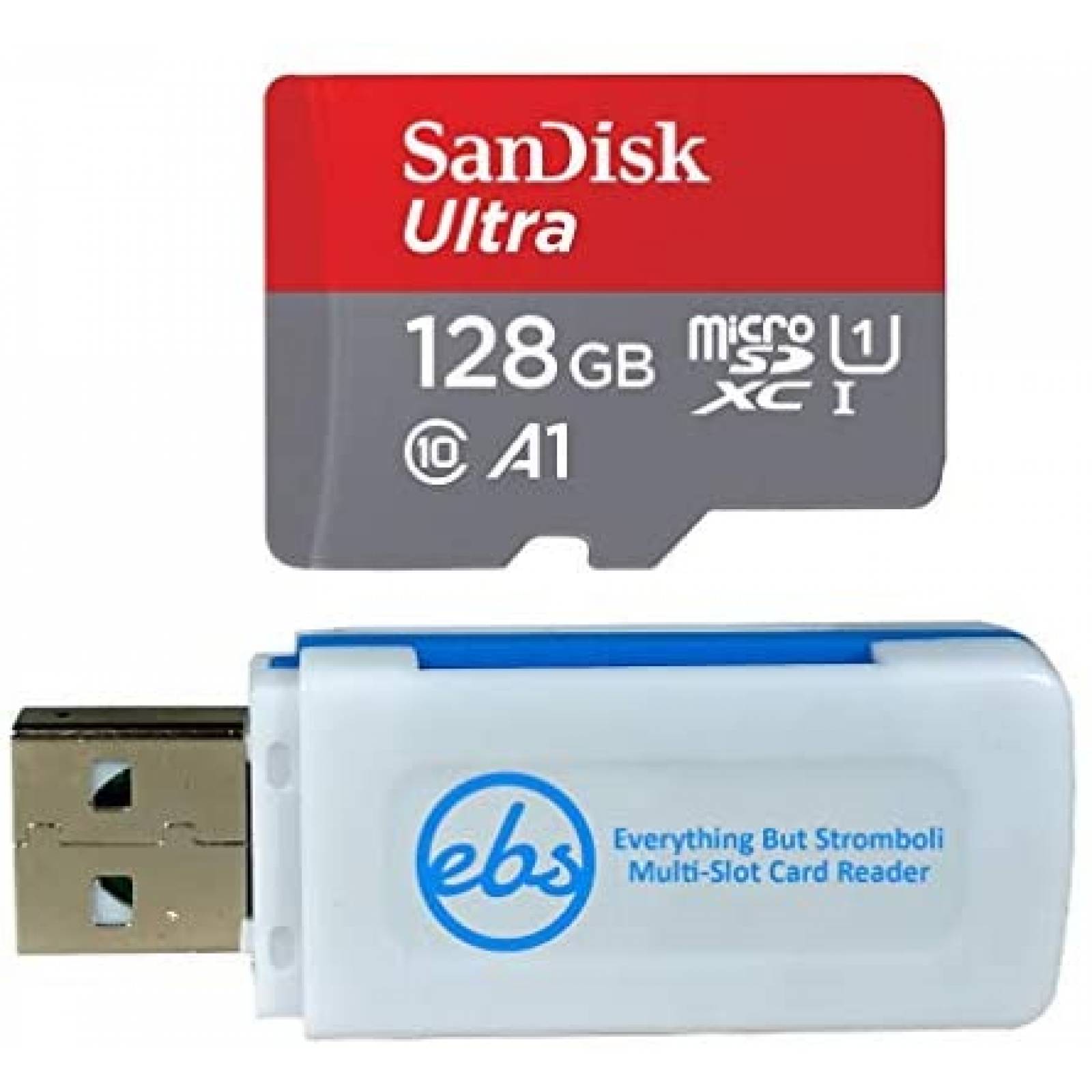 Memoria SanDisk SDSQUAR-128G-GN6MA 128GB Micro SDXC -Blanco