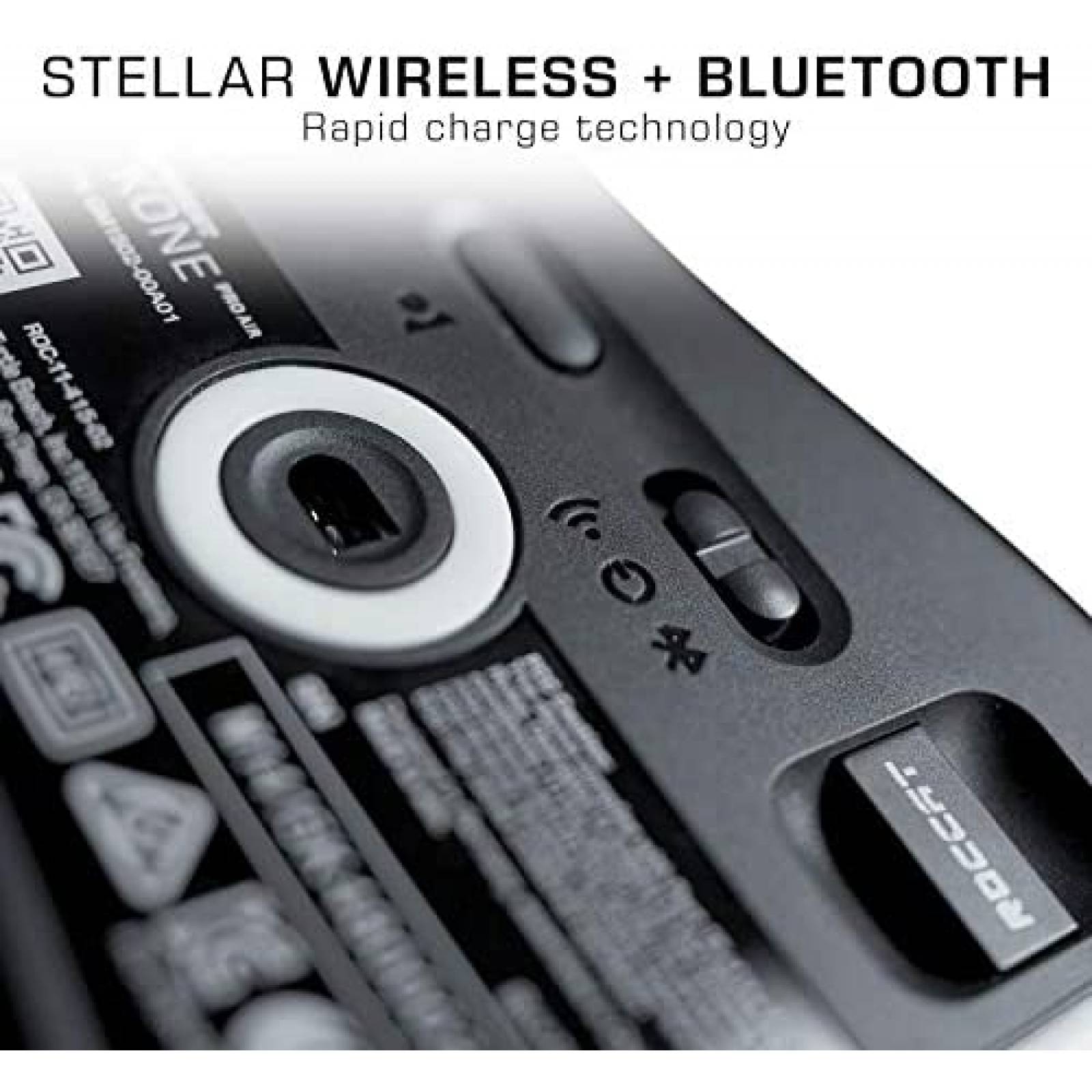 Mouse Gamer ROCCAT KONE Pro Air RGB USB Ergonomico Bluetooth