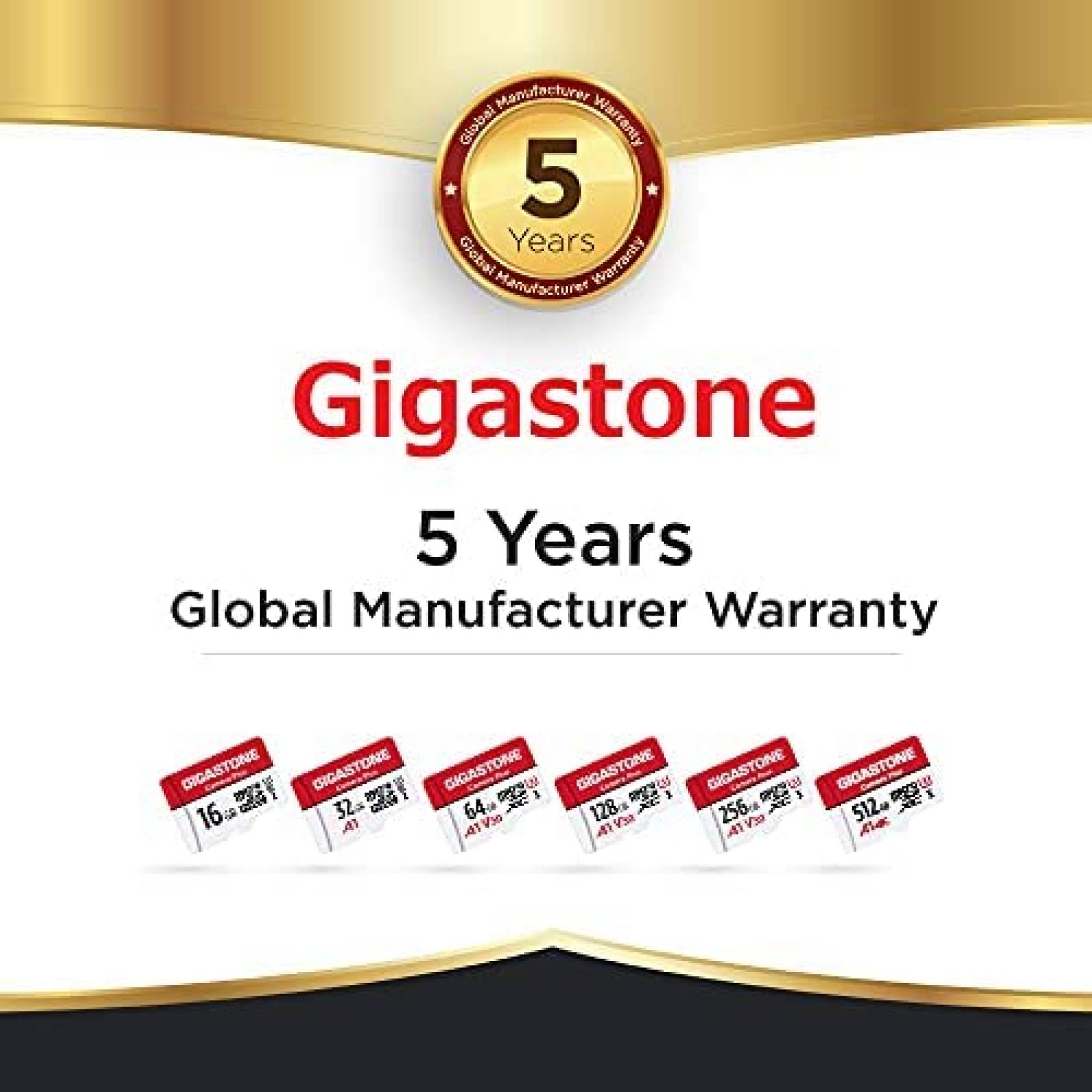 Tarjeta Micro SD Gigastone de 512GB Clase 10 -Blanco