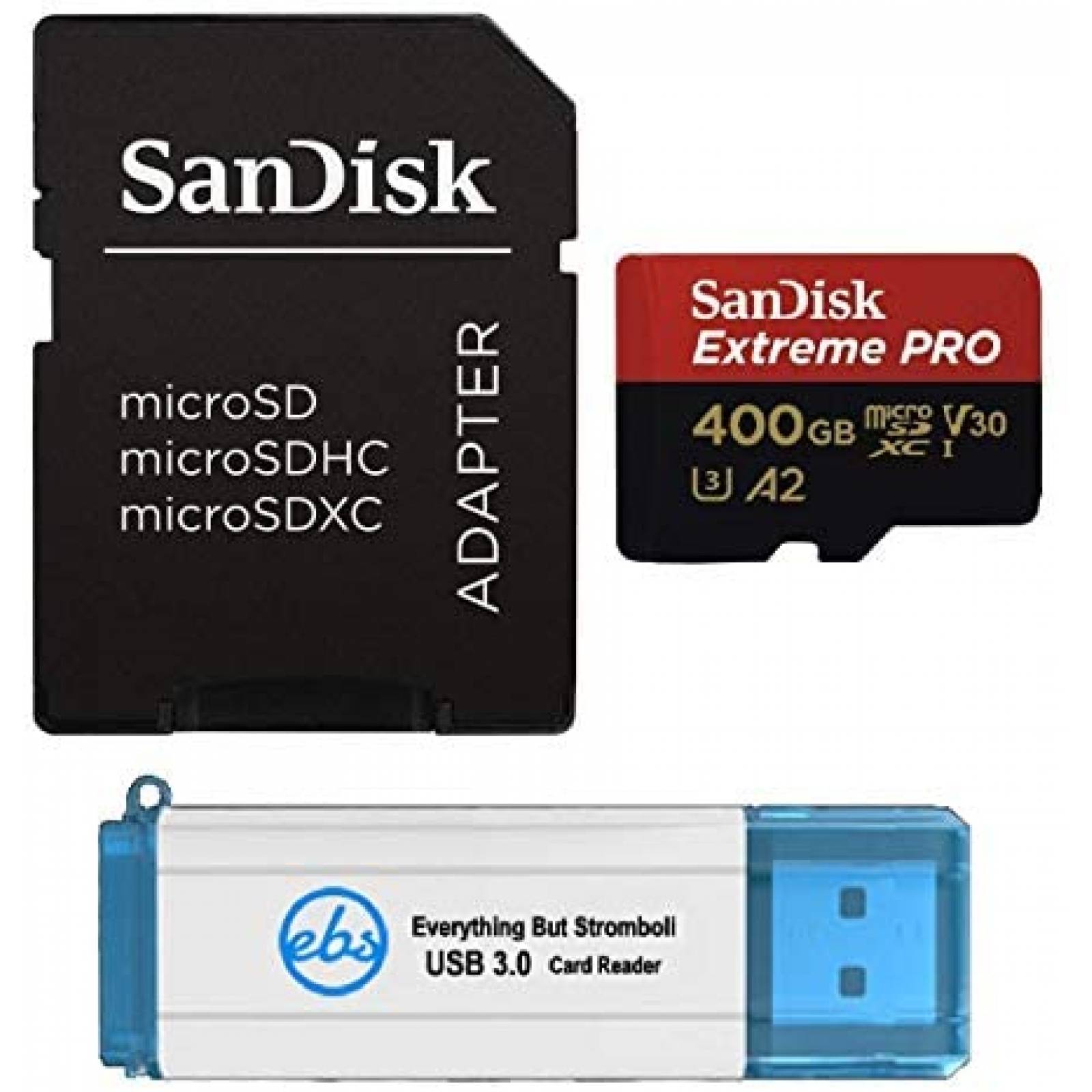Tarjeta Micro SD SanDisk Extreme Pro 400GB 90Mbps -Negro