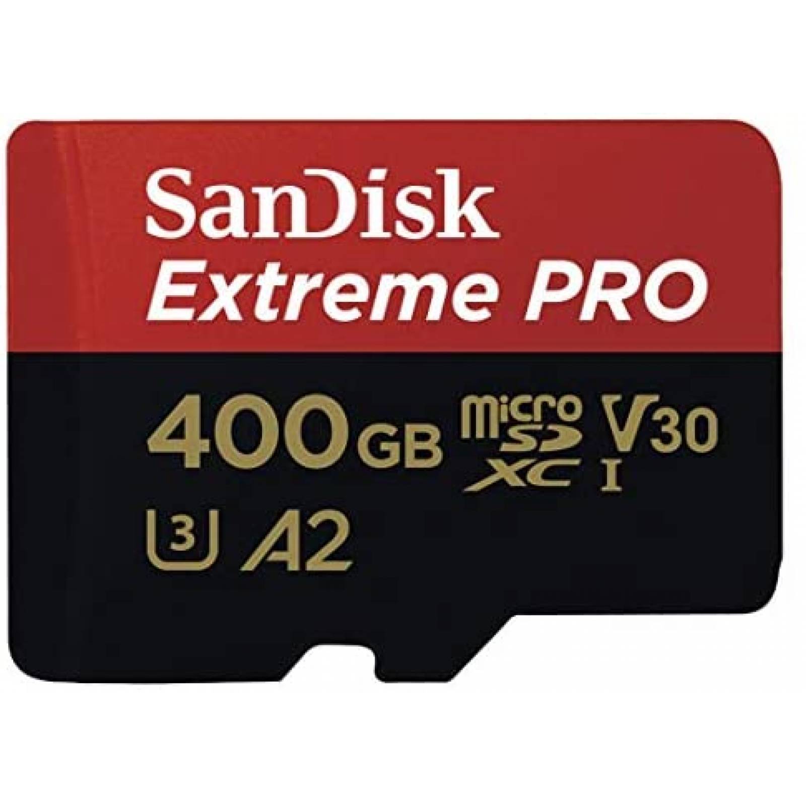 Tarjeta Micro SD SanDisk Extreme Pro 400GB 90Mbps -Negro