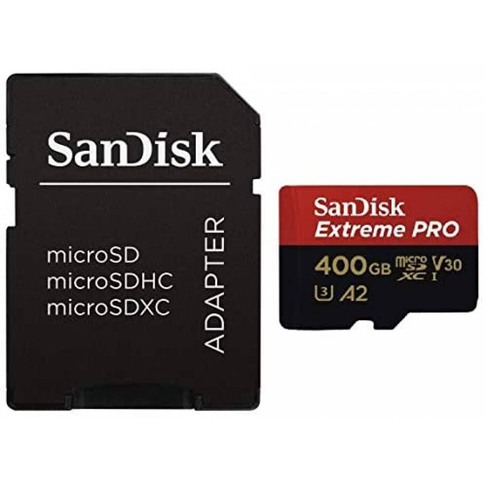 Tarjeta Micro SD SanDisk Extreme Pro 400GB 90Mbps -Negro