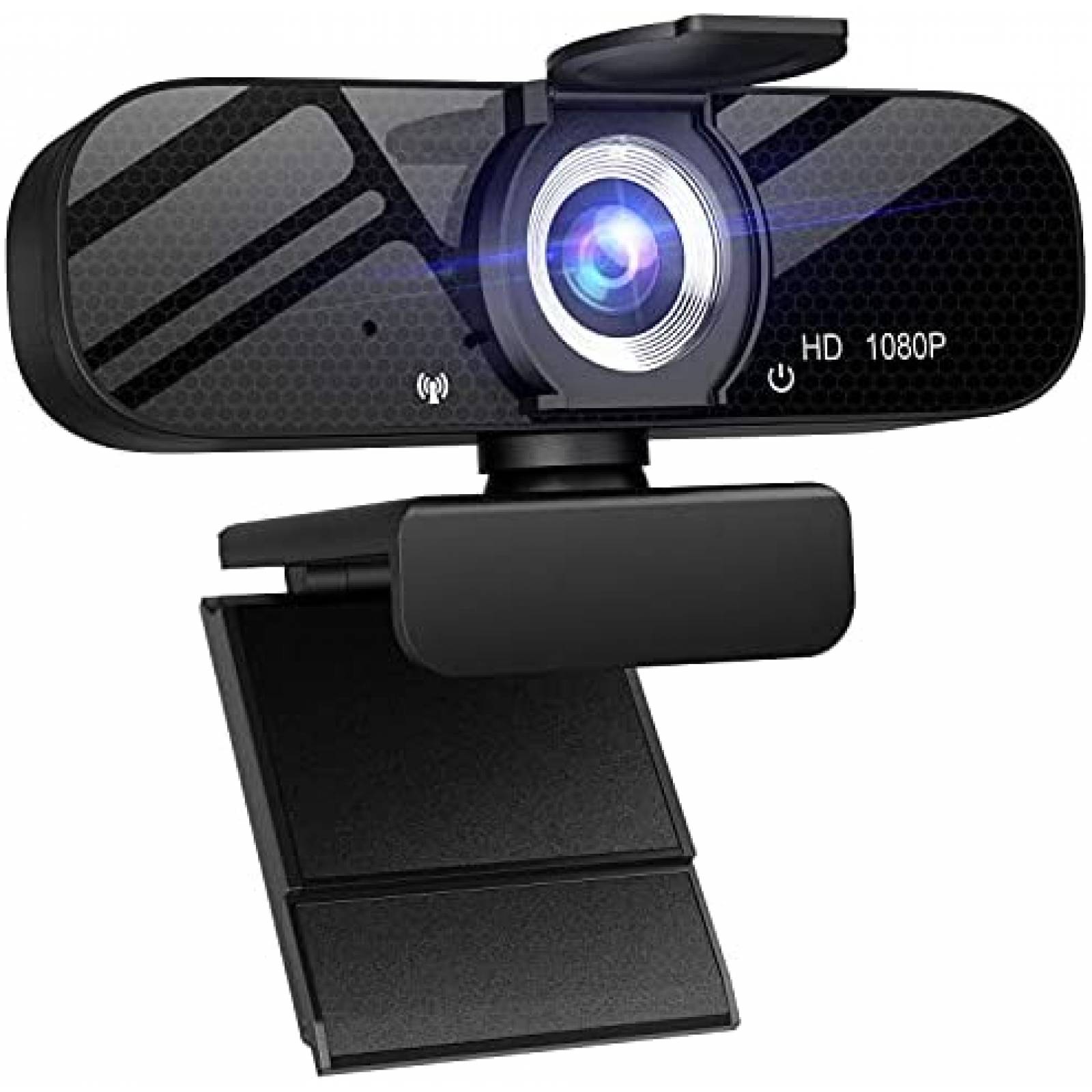 Webcam Tewiky USB FUll HD 1080P de 30 fps con Tripie -Negro