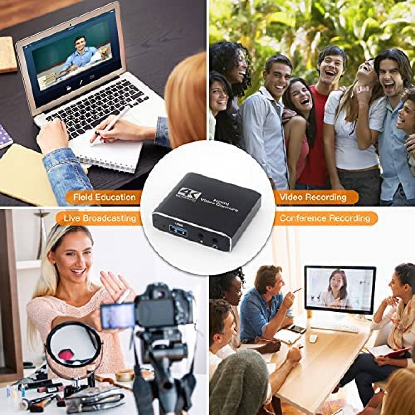 Capturadora de Video MISS FIRE 4K HDMI USB 3.0 -Negro