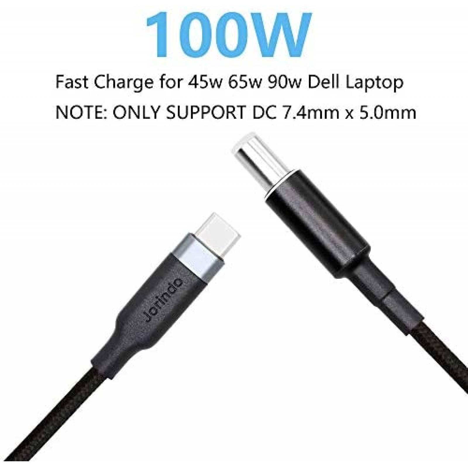 Cable USB CERRXIAN PD USB a Tipo C 6.5 Pies 100W -Negro