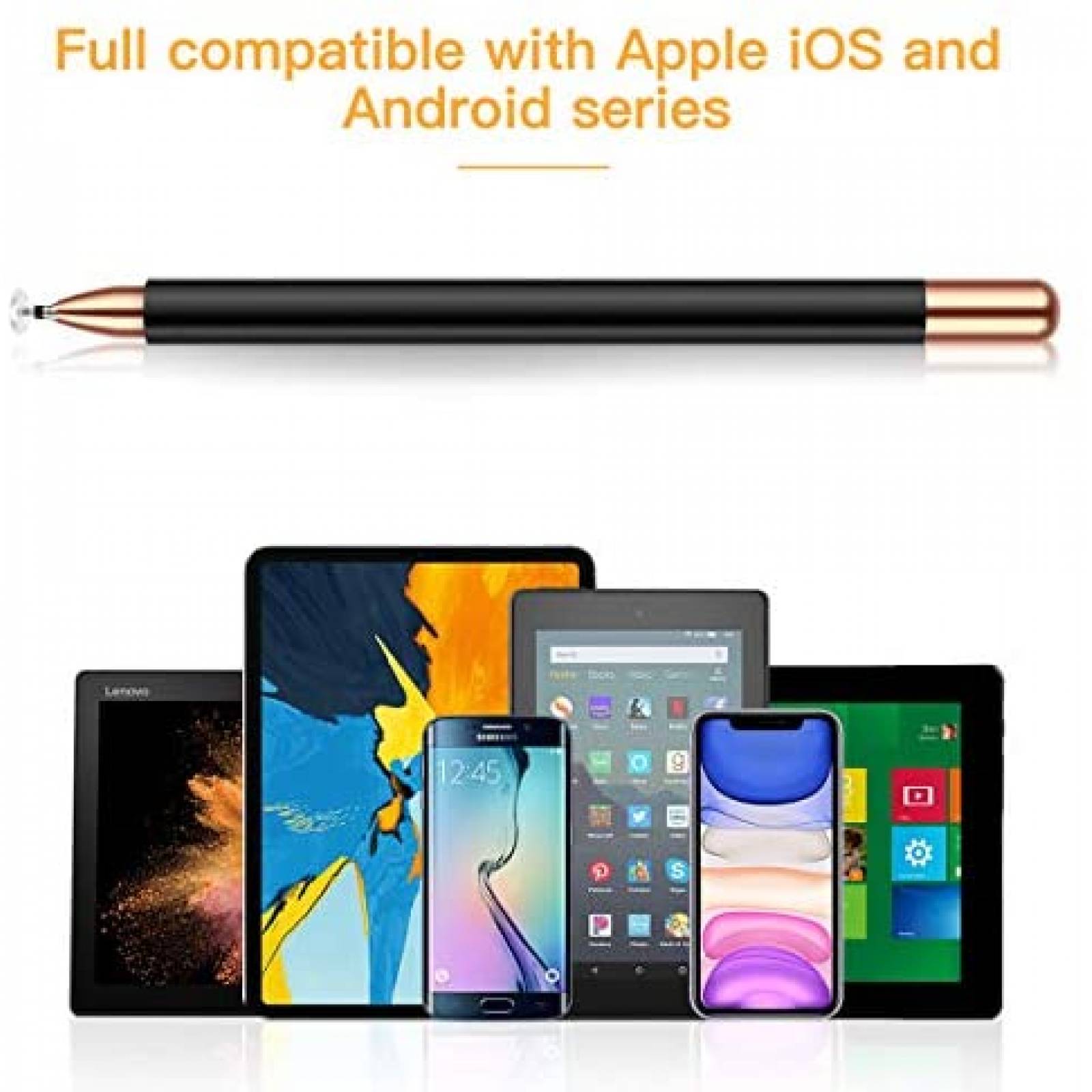 Lapiz digital MEKO Universal 2 en 1 compatible -Negro