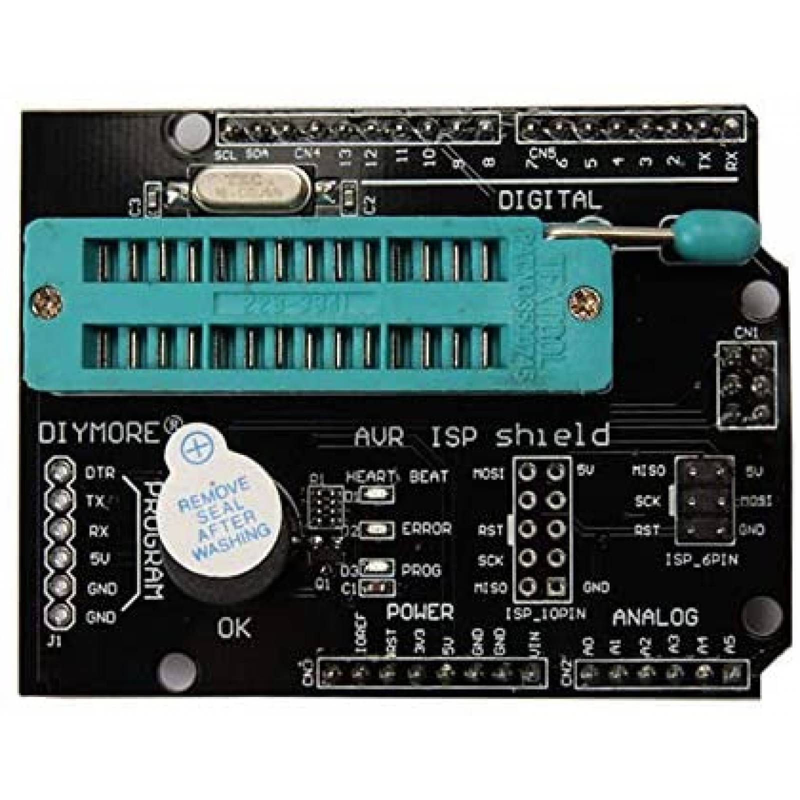Programador para Arduino UNO R3 Ximimark AVR ISP -Negro
