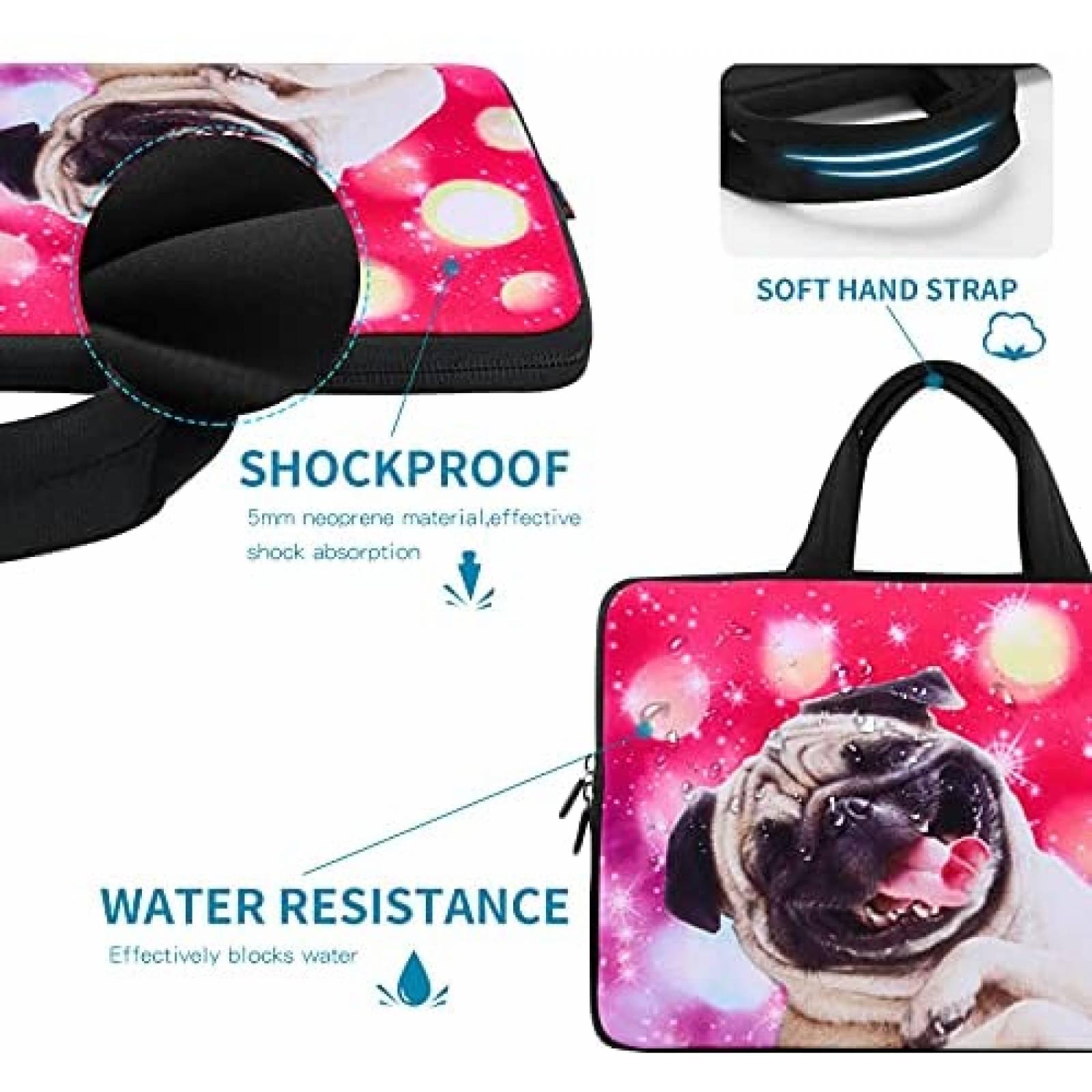 Funda para Laptop AUPET HS02 11.6'' Neopreno Ligero -Rosa