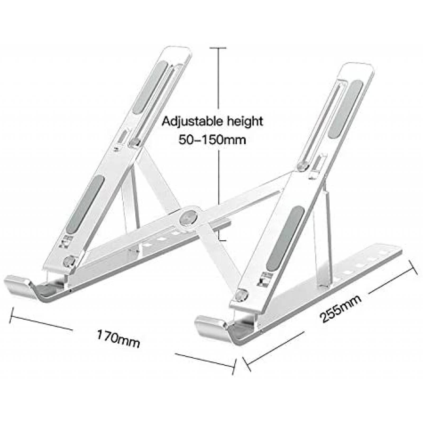 Soporte para Laptop LIENS 10 a 15.6'' Plegable -Plateado