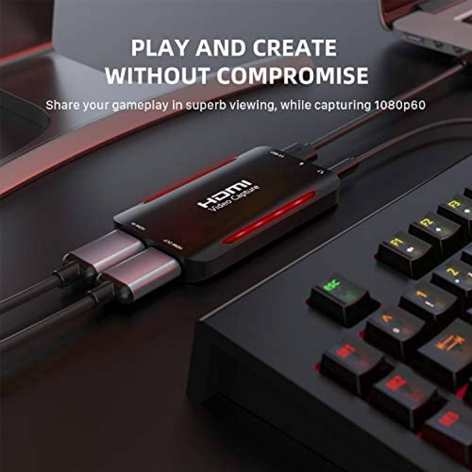 Capturadora de Video CABLETIME HDMI/USB 3.0 -Negro