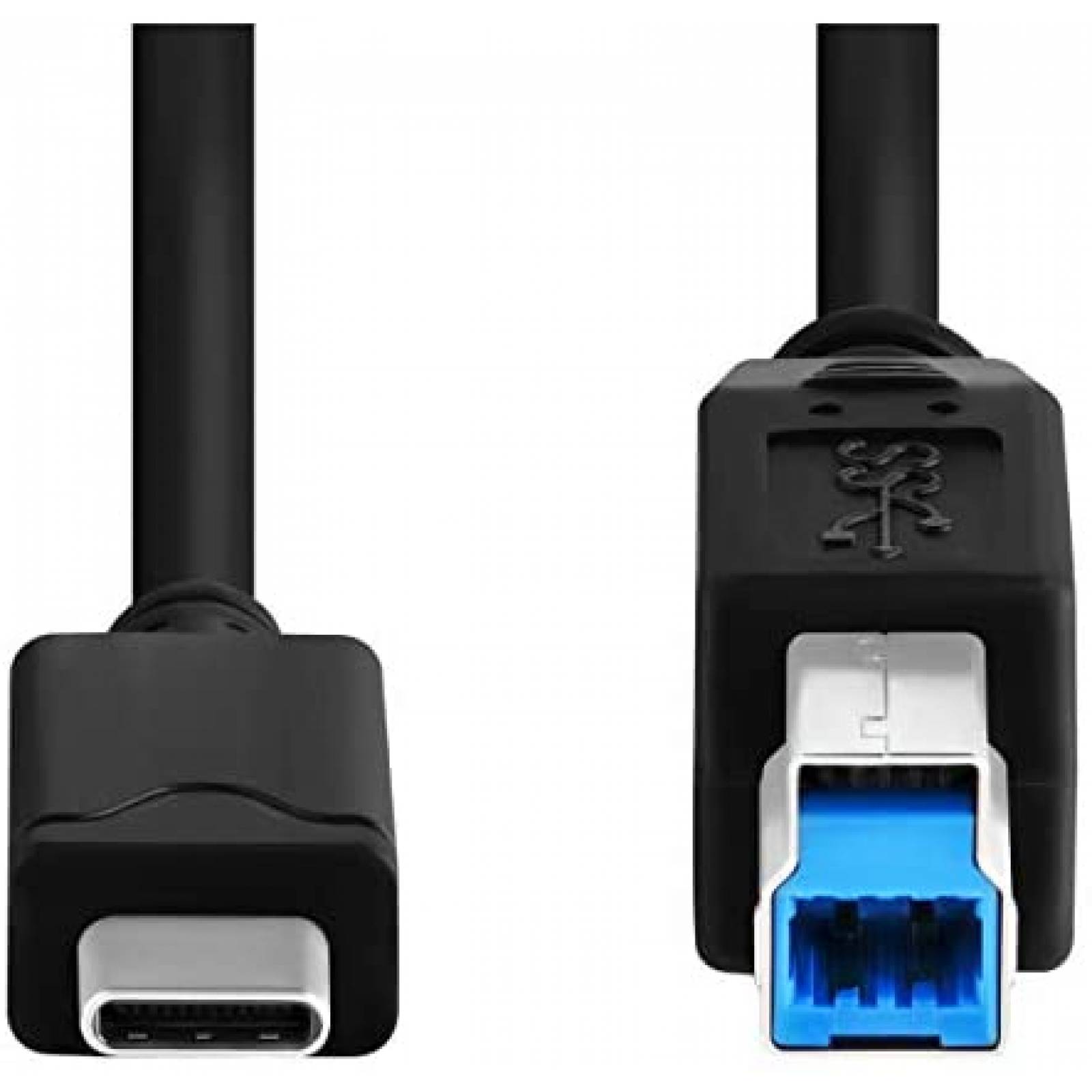 Cable USB C a B Vebner de 20 pies extra largo -Negro