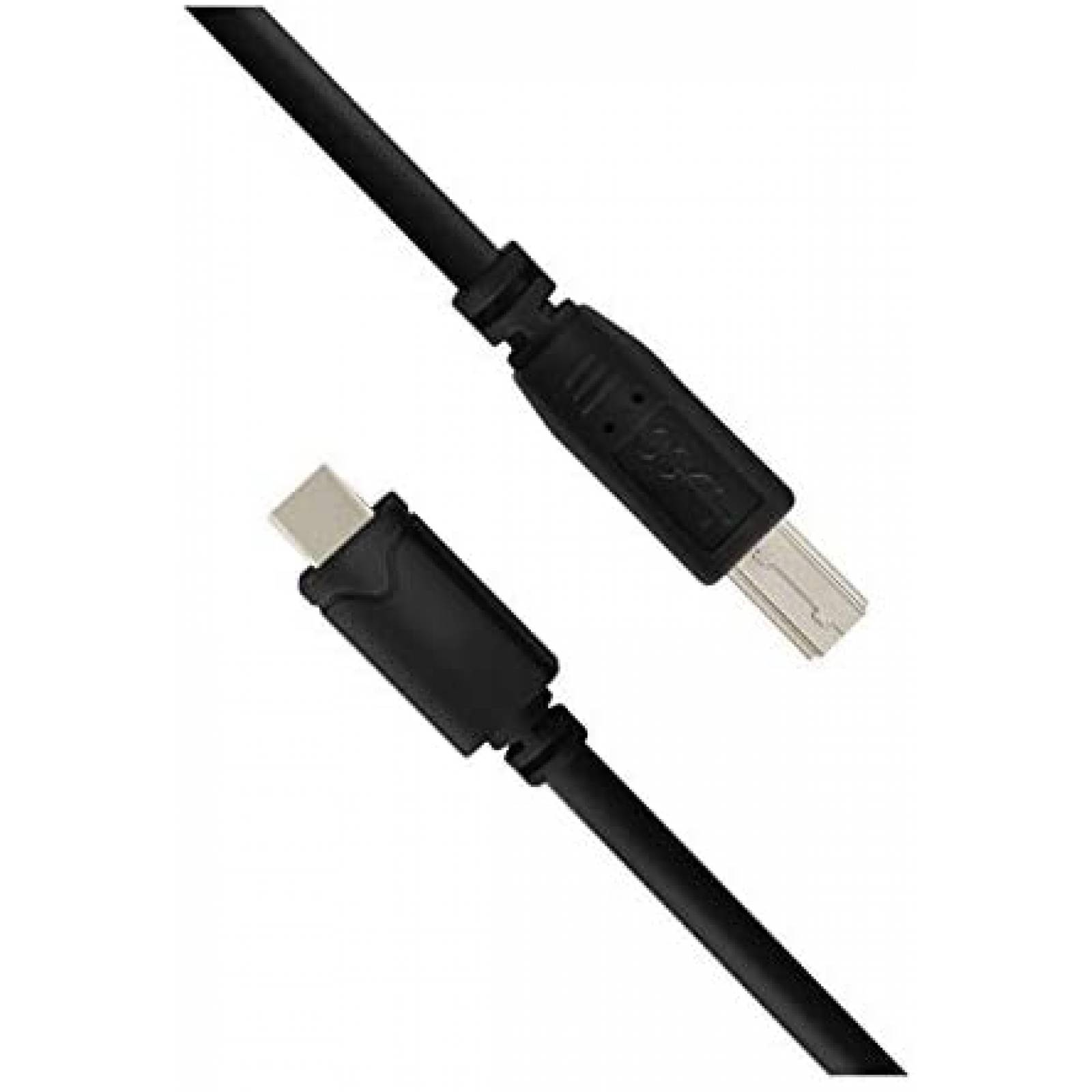 Cable USB C a B Vebner de 20 pies extra largo -Negro