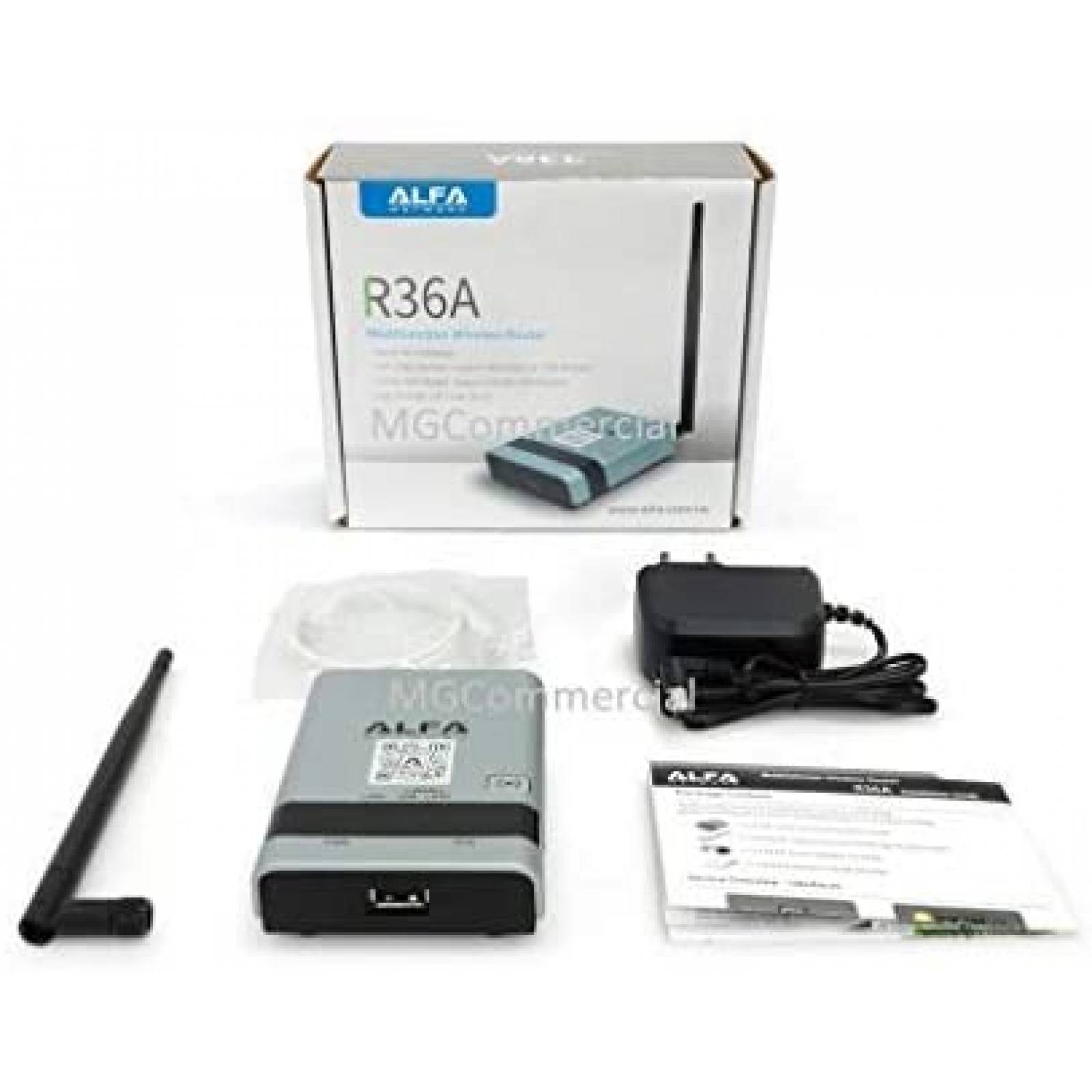 Enrutador ALFA Networks R36 USB WiFi inalambrico portatil