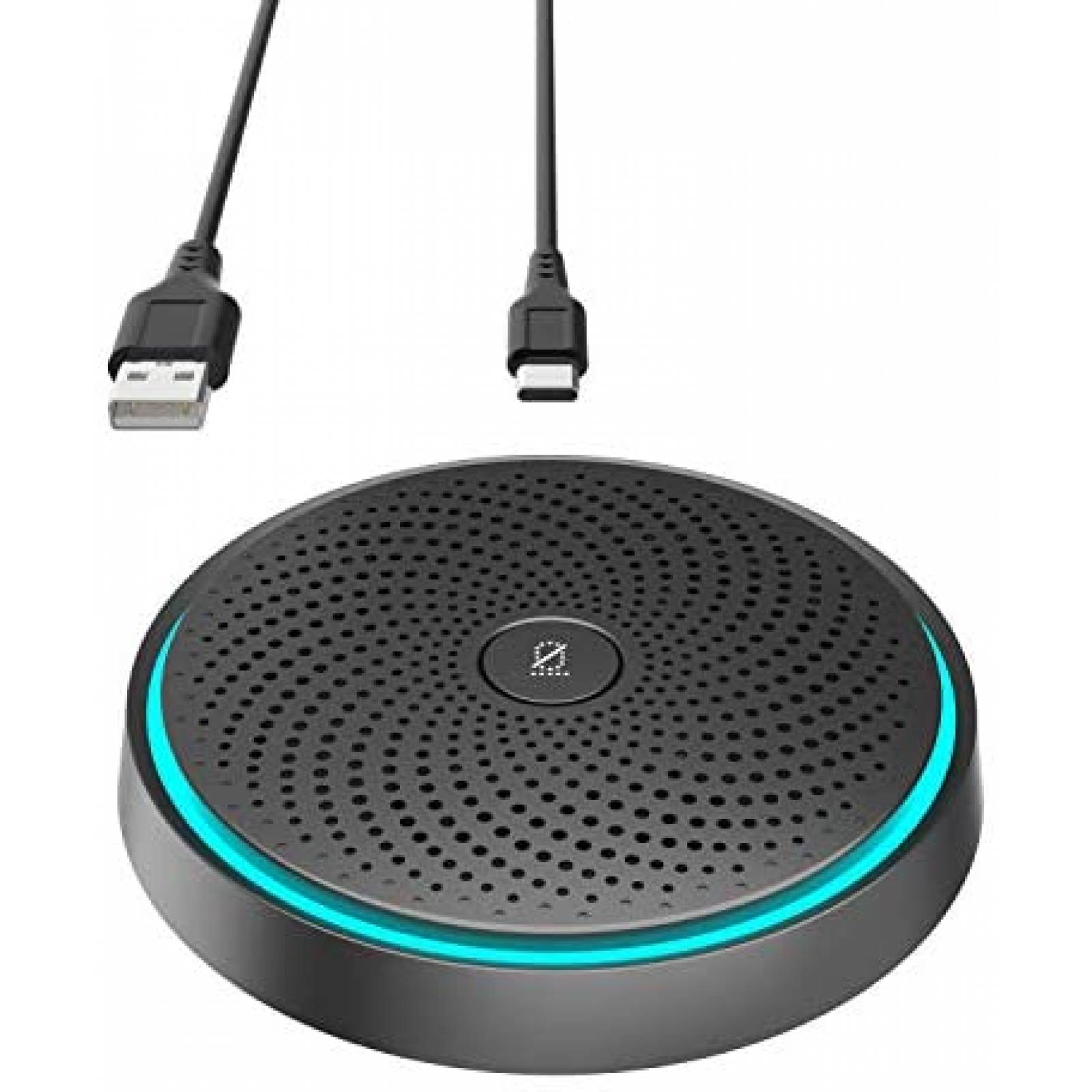 Microfono Wise Tiger Conector USB Omnidireccional 360-Negro