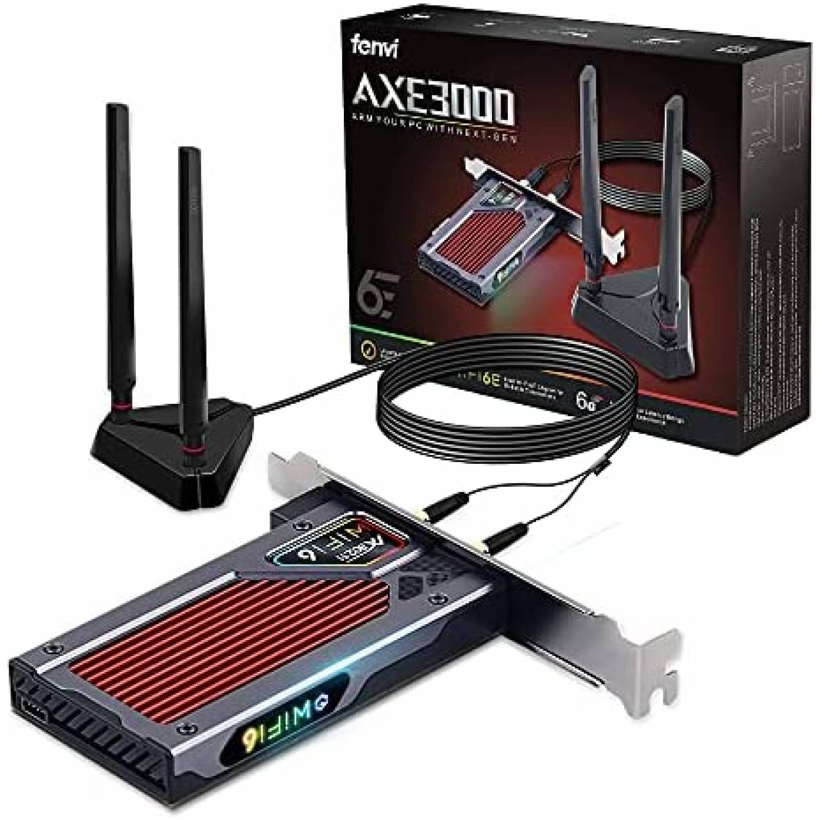 Tarjeta de Red Fenvi AX210 WiFi 6E PCI-E BT5.2 802.11ax