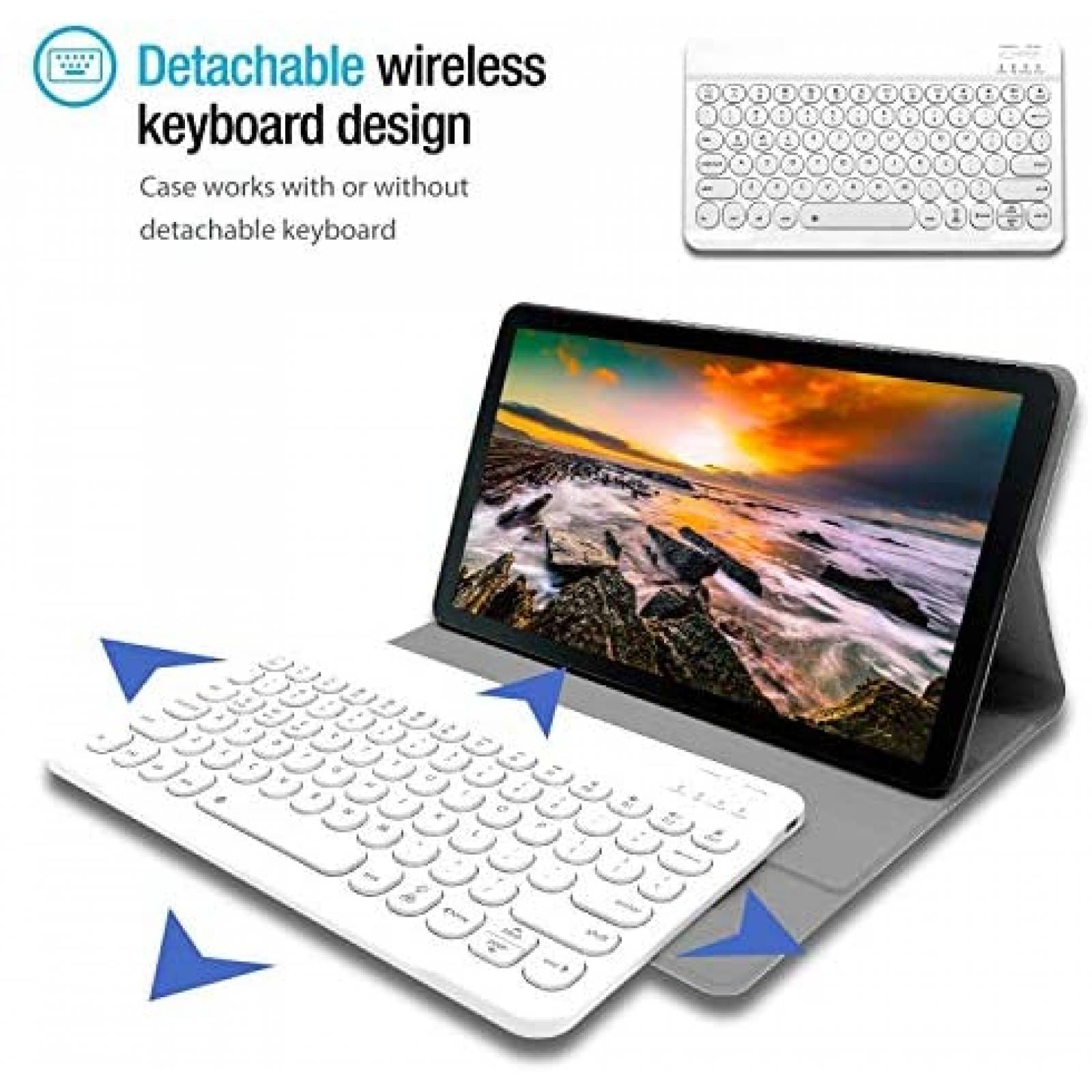 Funda con teclado Wineecy para Samsung Galaxy Tab S5e 10.5"