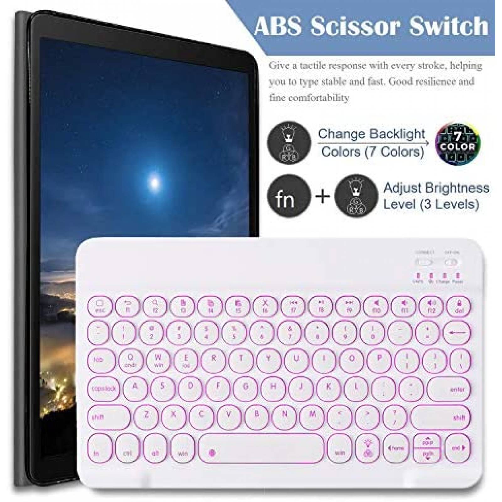 Funda con teclado Wineecy para Samsung Galaxy Tab S5e 10.5"