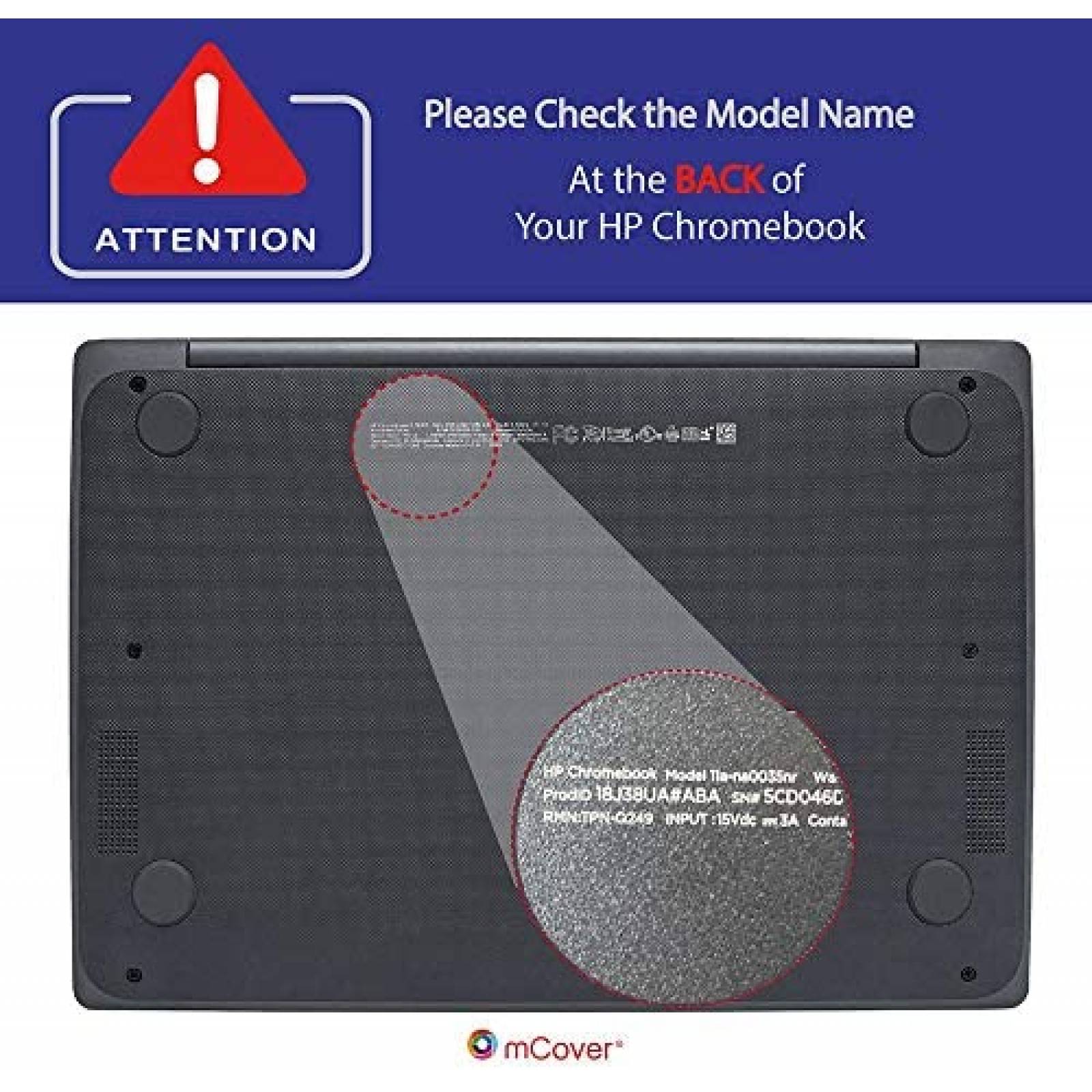 Funda mCover HP-C11a-NA Rigida para laptop 11.6" -Aqua