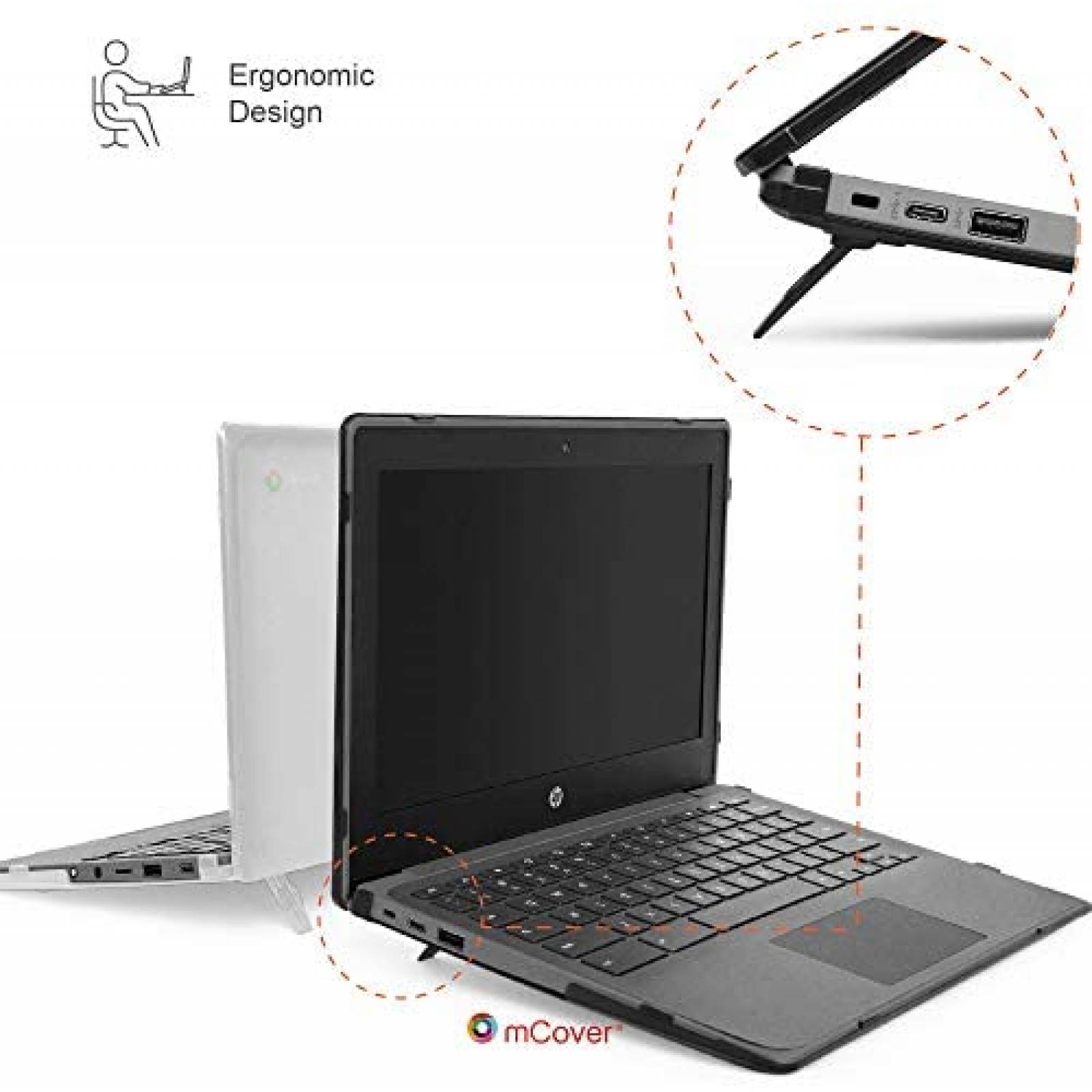 Funda mCover HP-C11a-NA Rigida para laptop 11.6" -Aqua