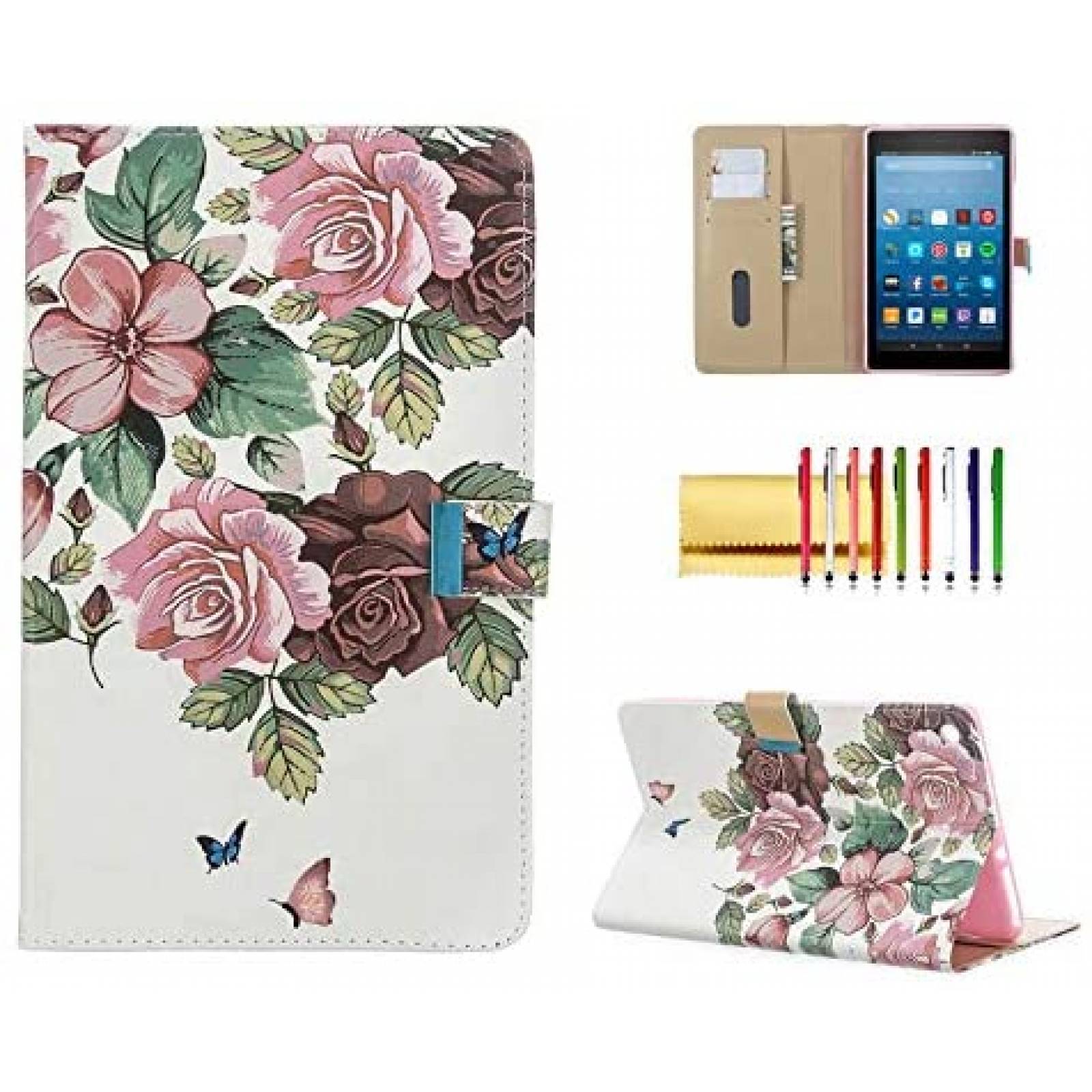 Funda Techcircle Compatible con Amazon Fire HD 8" -Blanco