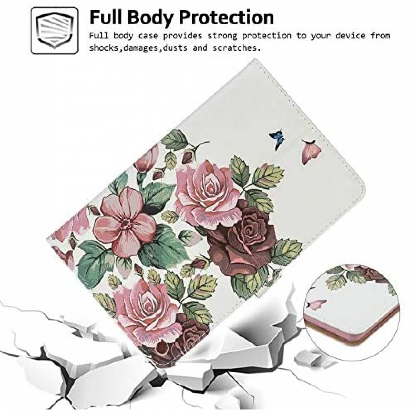 Funda Techcircle Compatible con Amazon Fire HD 8" -Blanco