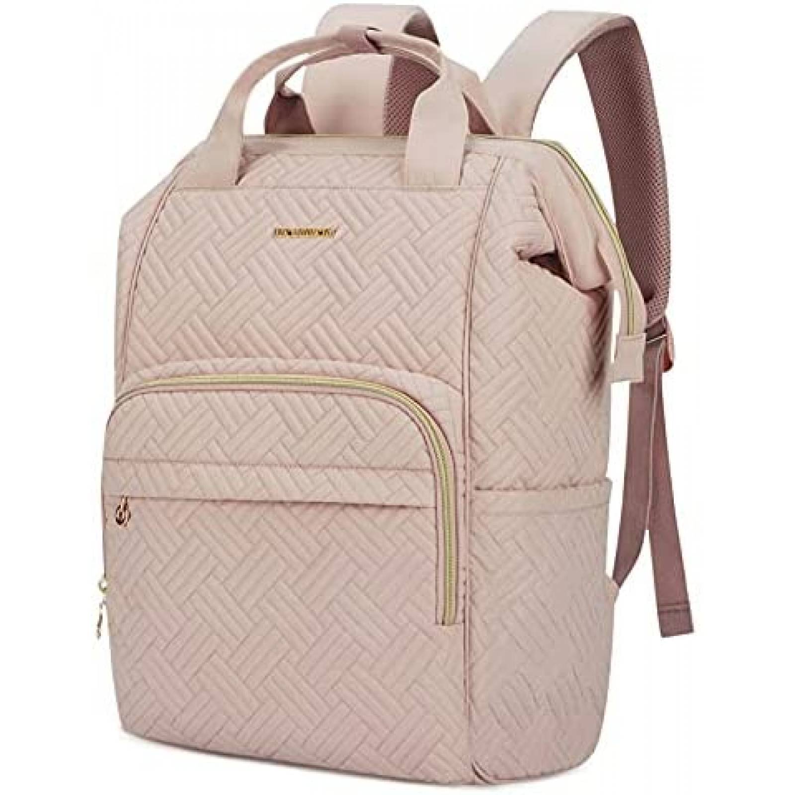 Mochila BAGSMART 15.6" Mujer Trasera Impermeable -Rosa