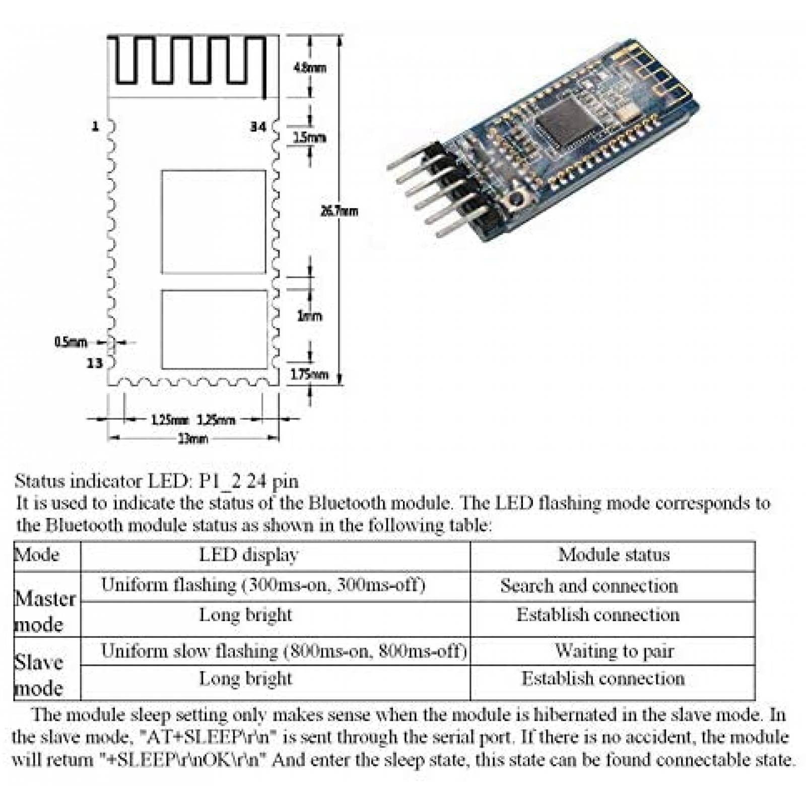 Modulo Bluetooth HiLetgo 2pzs Compatible HM-10 serie BLE 4.0