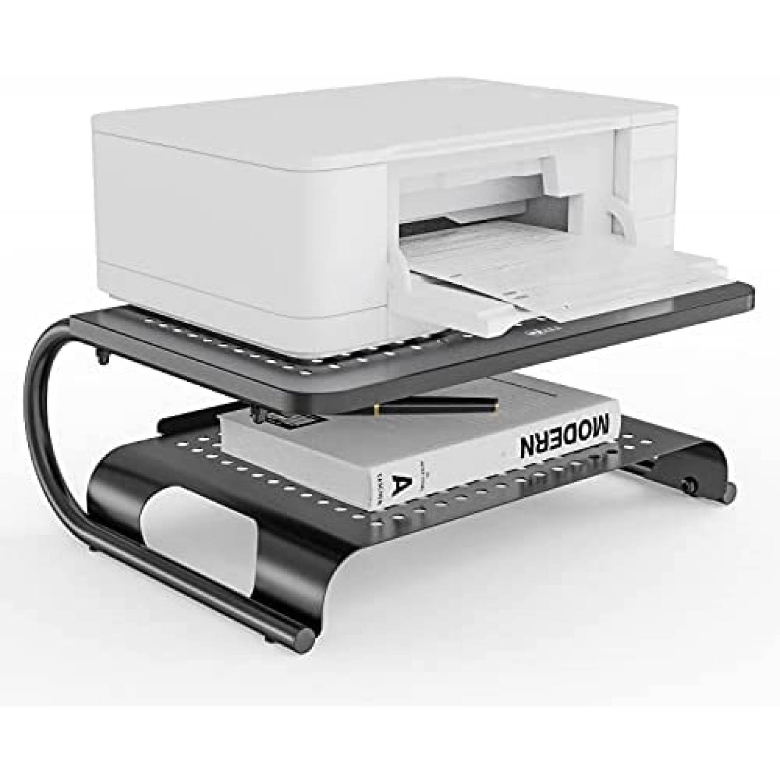 Soporte de escritorio para monitor WALI vertical 2 niveles