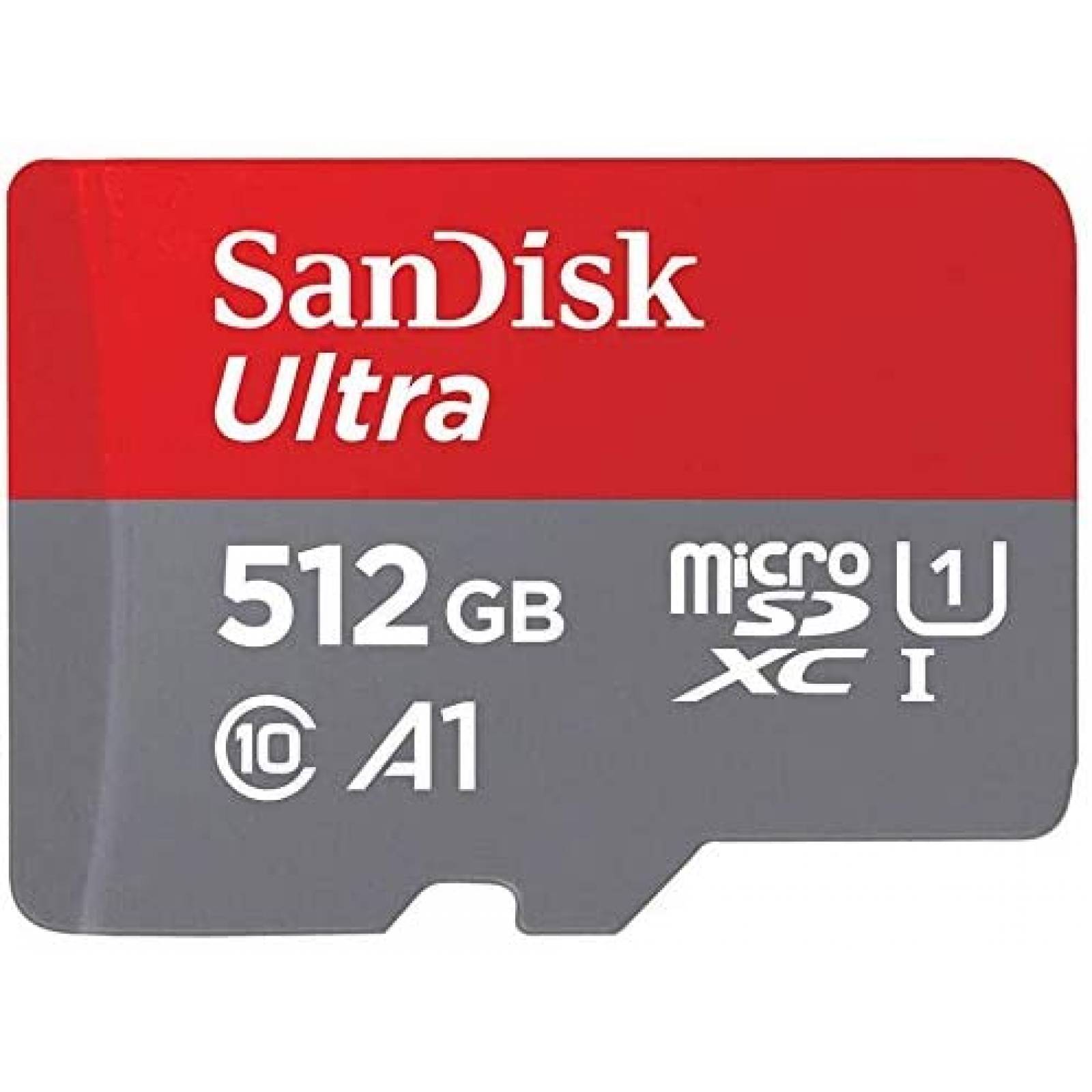 Tarjeta Micro SD SanDisk Clase 10 512GB + Lector -Rojo