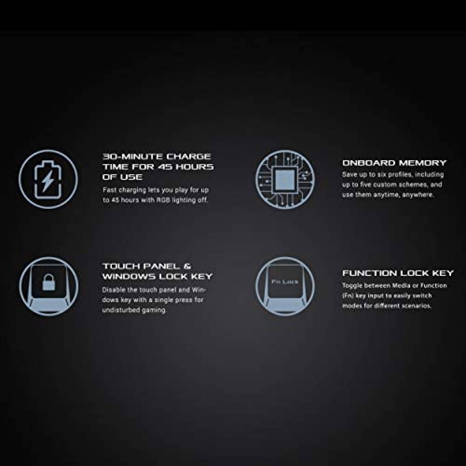 Teclado Gamer ASUS ROG Falchion NX inalambrico RGB