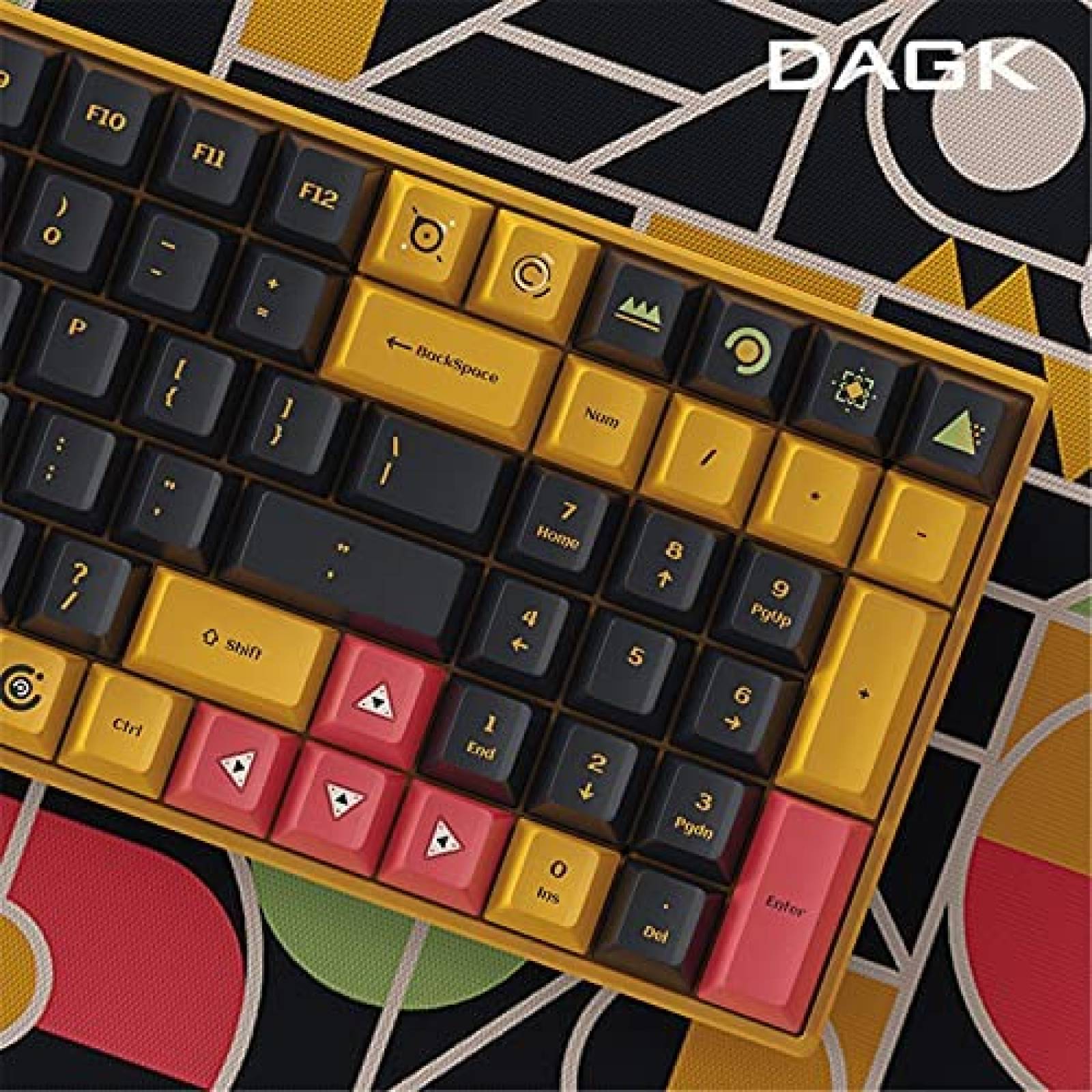 Teclas para Teclado Mecanico DAGK Memphis 128 Pzs -Negro