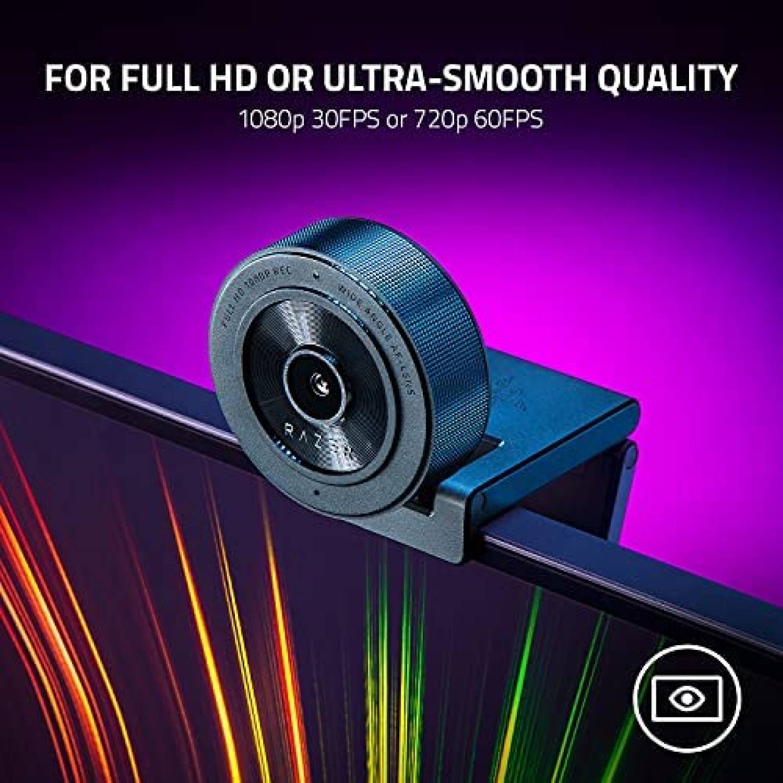 WebCam Razer Kiyo X 1080p 30fps Enfoque Automatico