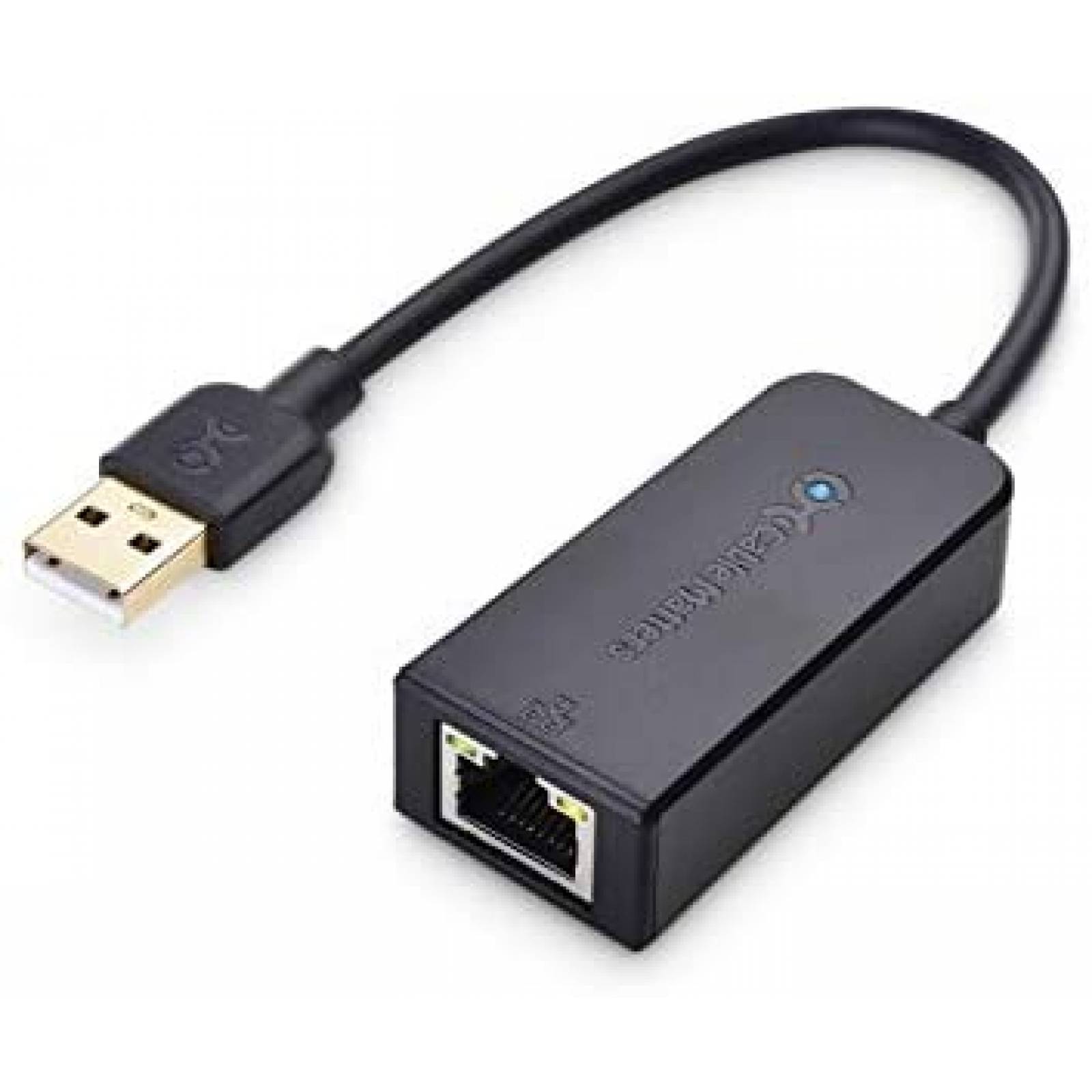 Adaptador Cable Matters USB-Ethernet 10/100/1000 Mbps -Negro