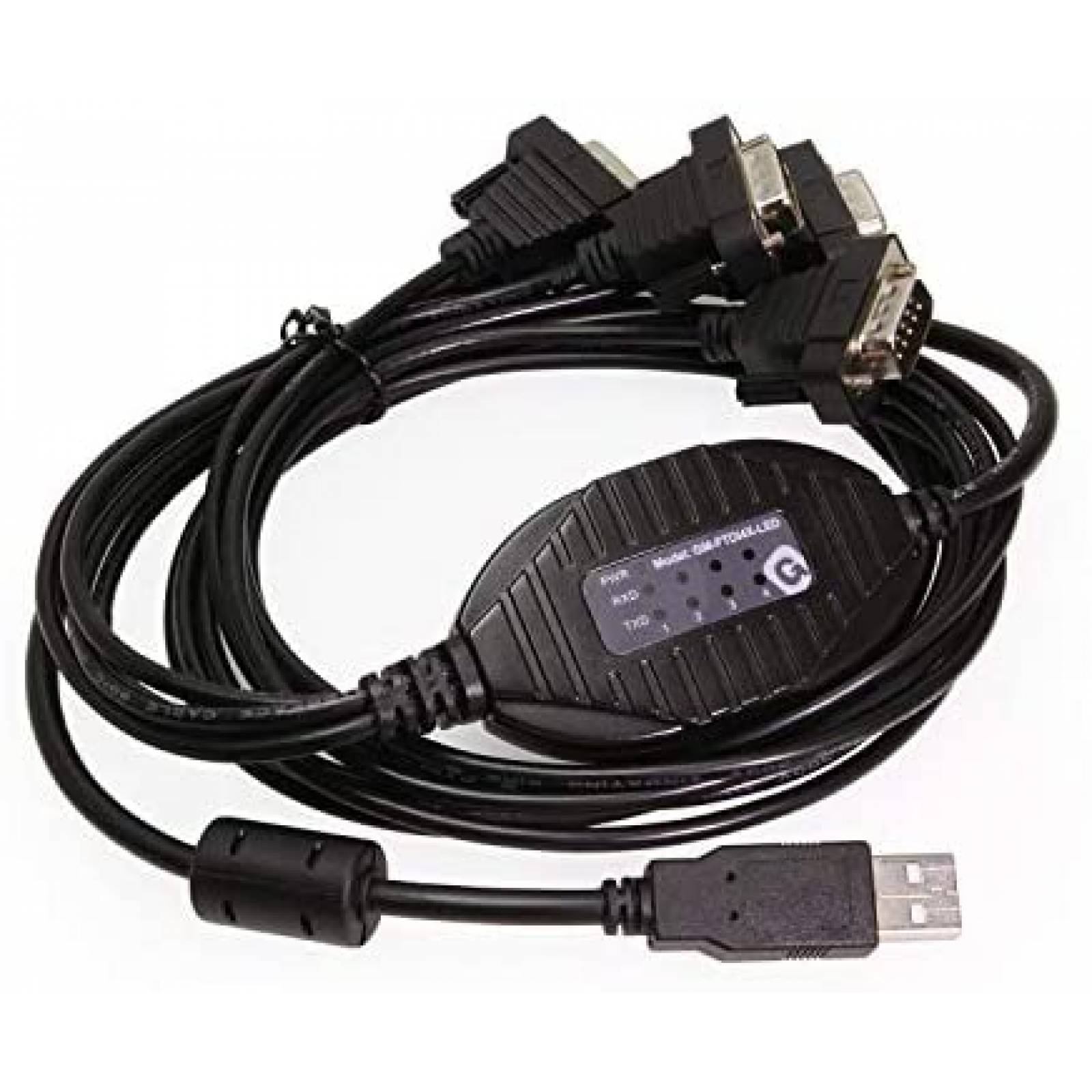 Adaptador Gearmo GM FTDI4X LED 4 puertos RS232 a USB FTDI
