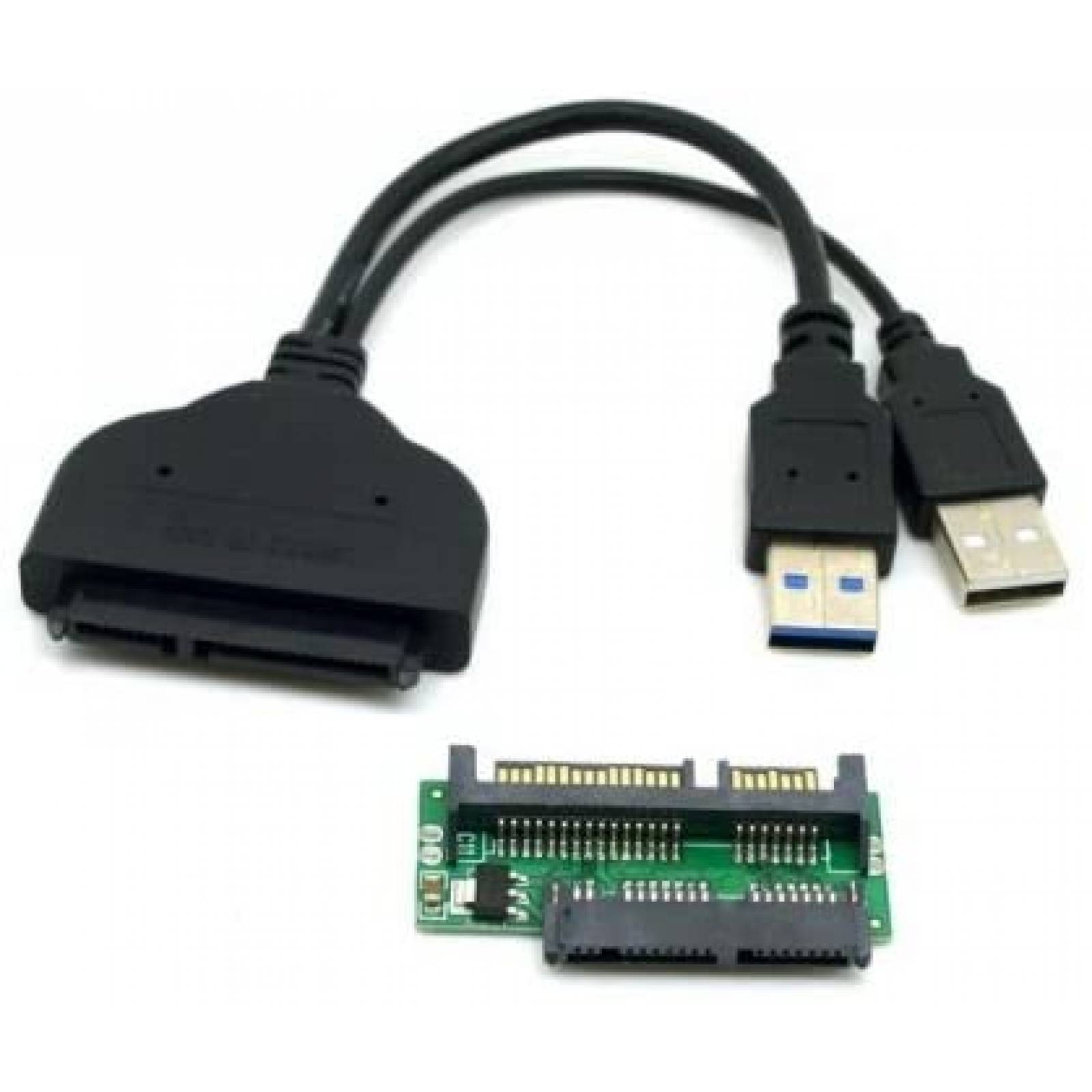 Cable SATA Cablecc SATA a Micro SATA de 1.8'' -Negro